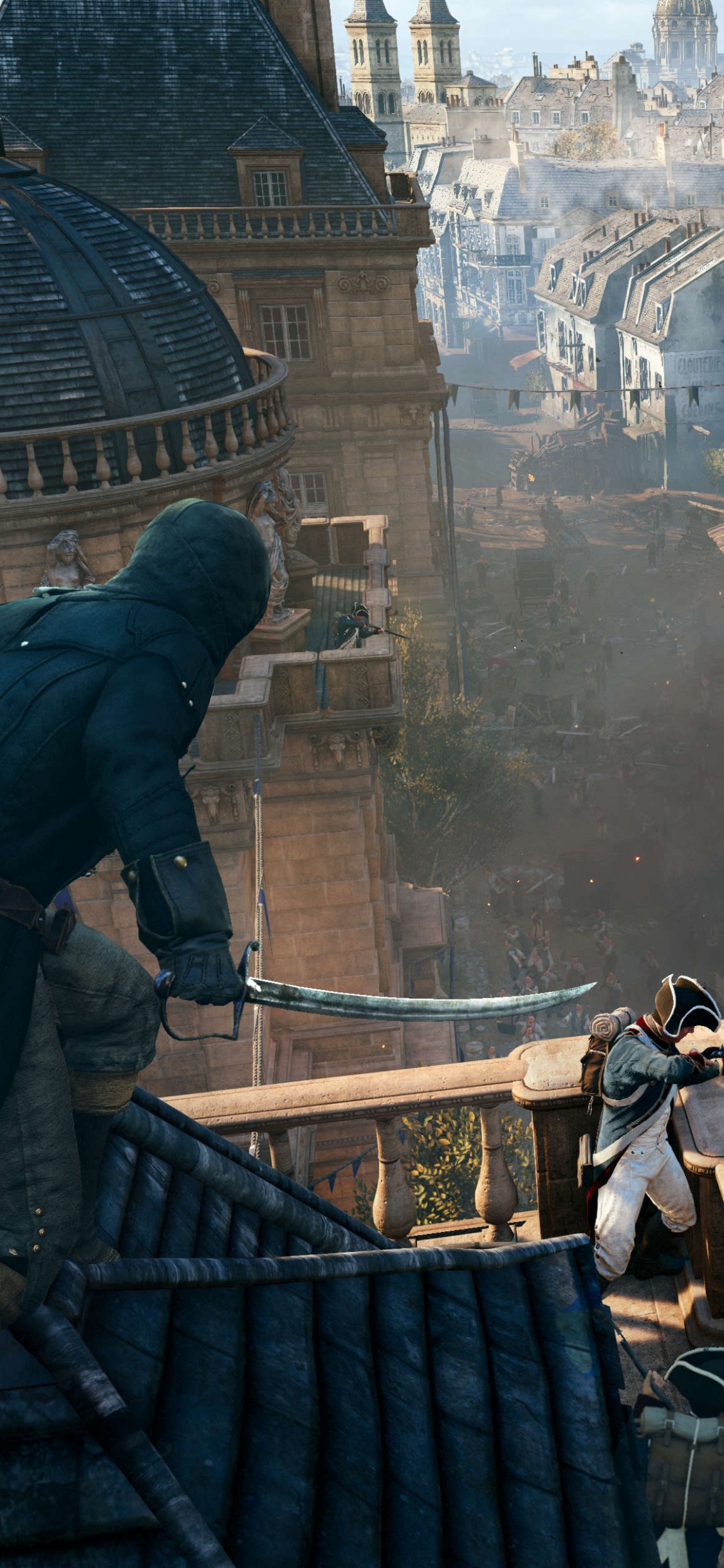Assassins Creed Unity, Assassins Creed, Ubisoft, pc Game, Sky. Wallpaper in 1125x2436 Resolution