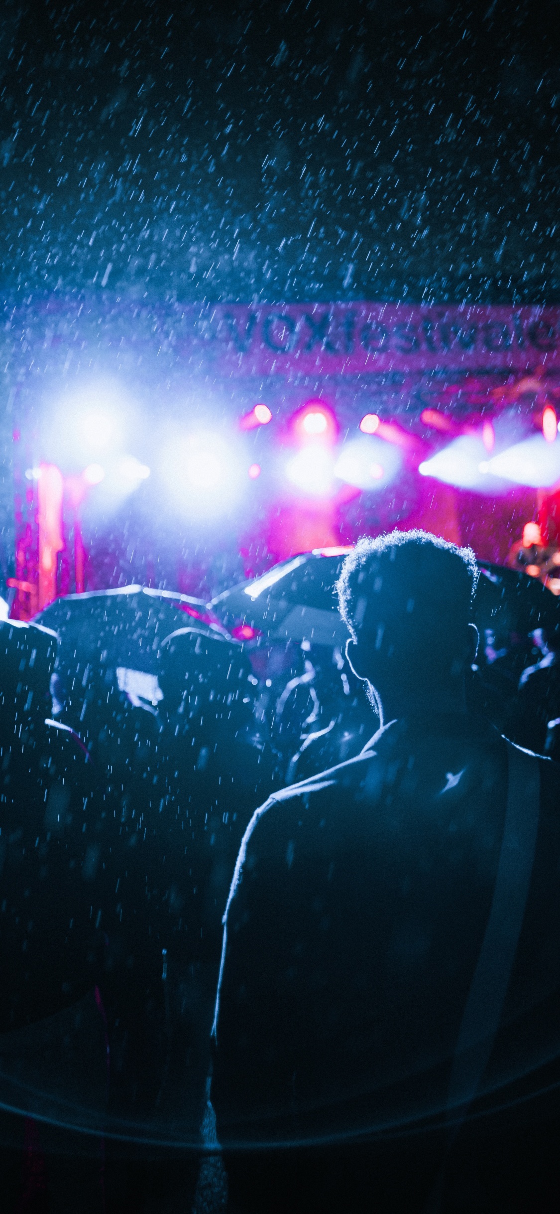 Crowd, Concert, Performance, Stage, Purple. Wallpaper in 1125x2436 Resolution