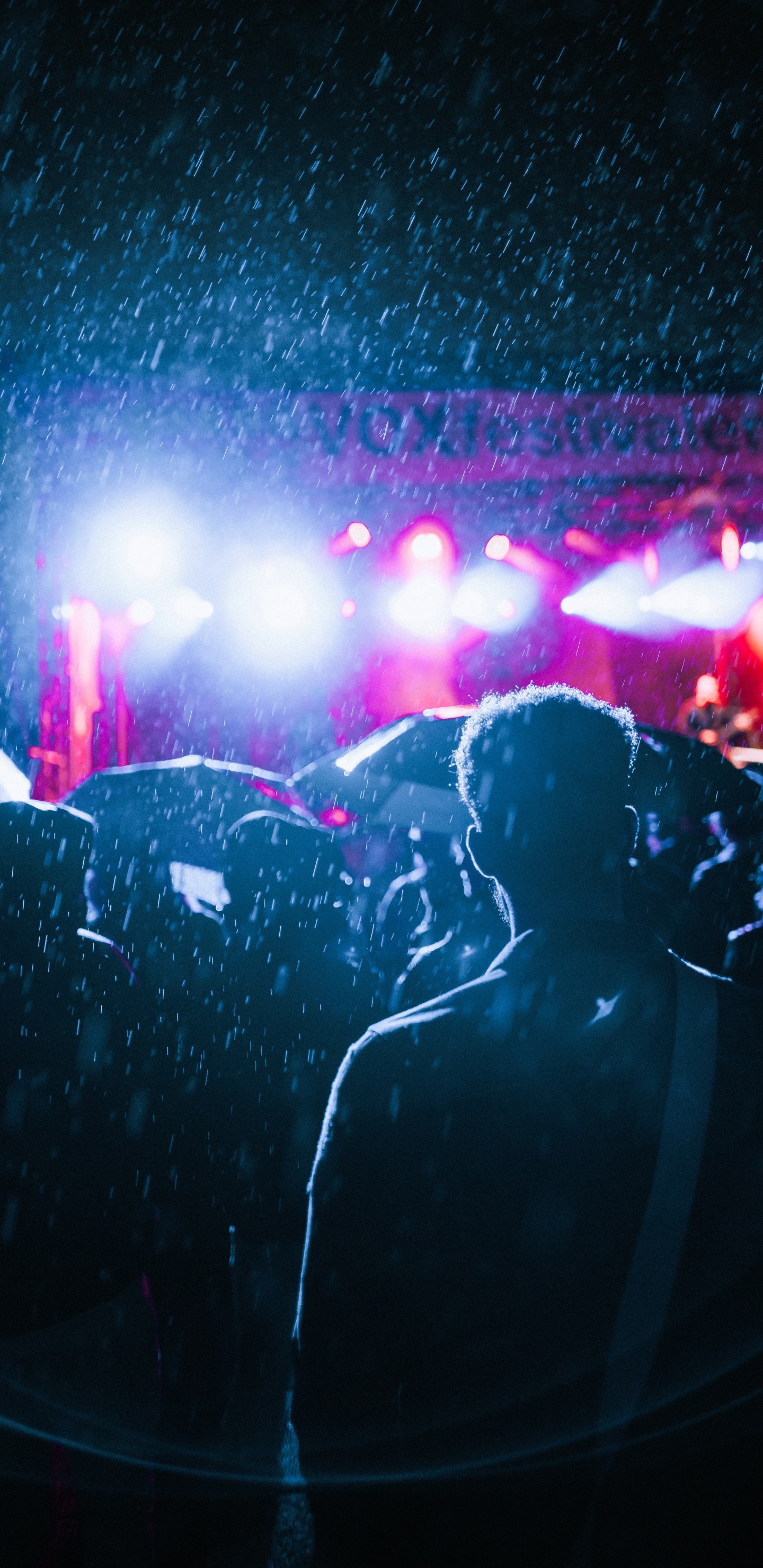 Crowd, Concert, Performance, Stage, Purple. Wallpaper in 1440x2960 Resolution