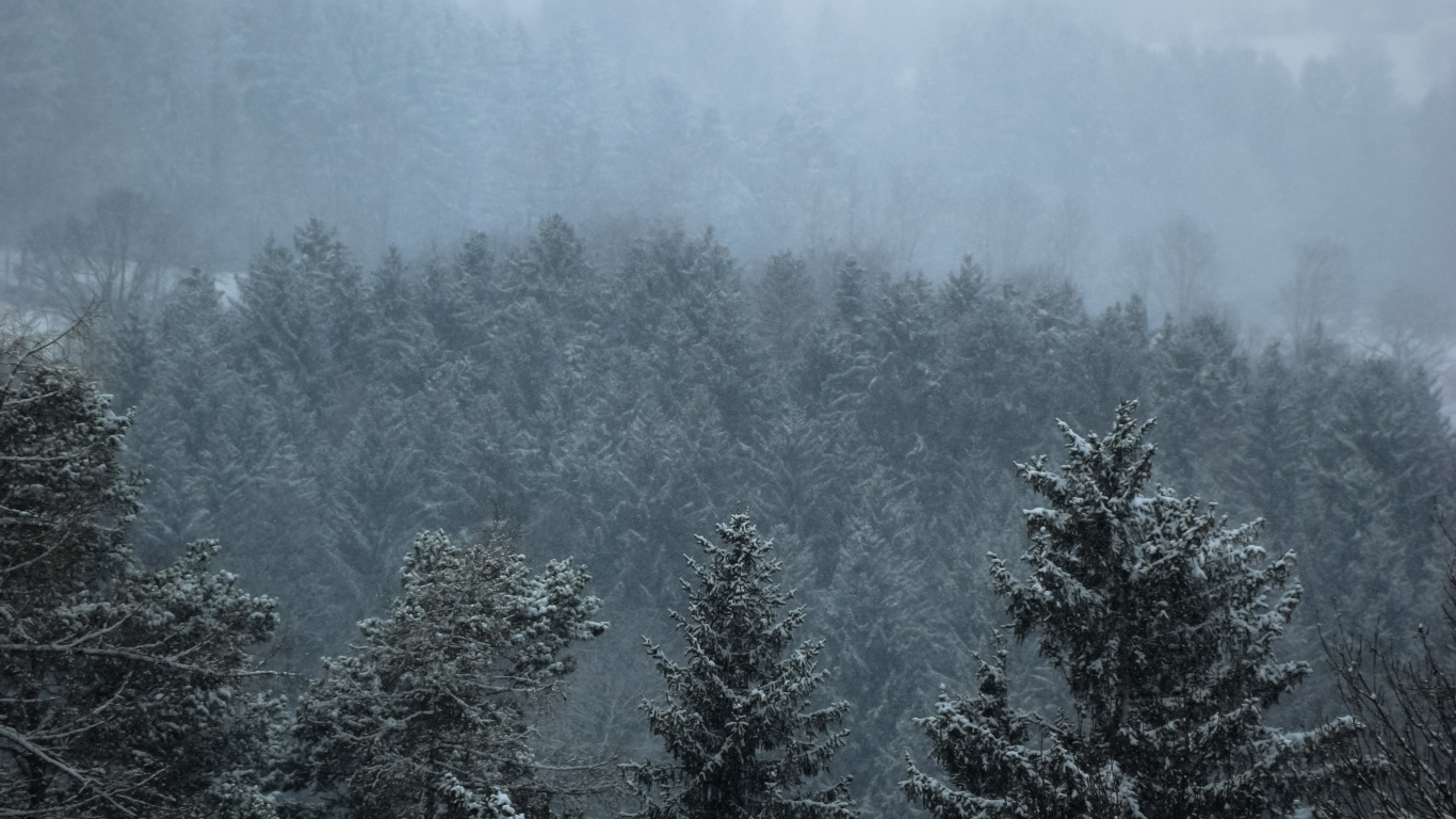 Brücke, Cloud, Atmosphäre, Nebel, Naturlandschaft. Wallpaper in 1366x768 Resolution