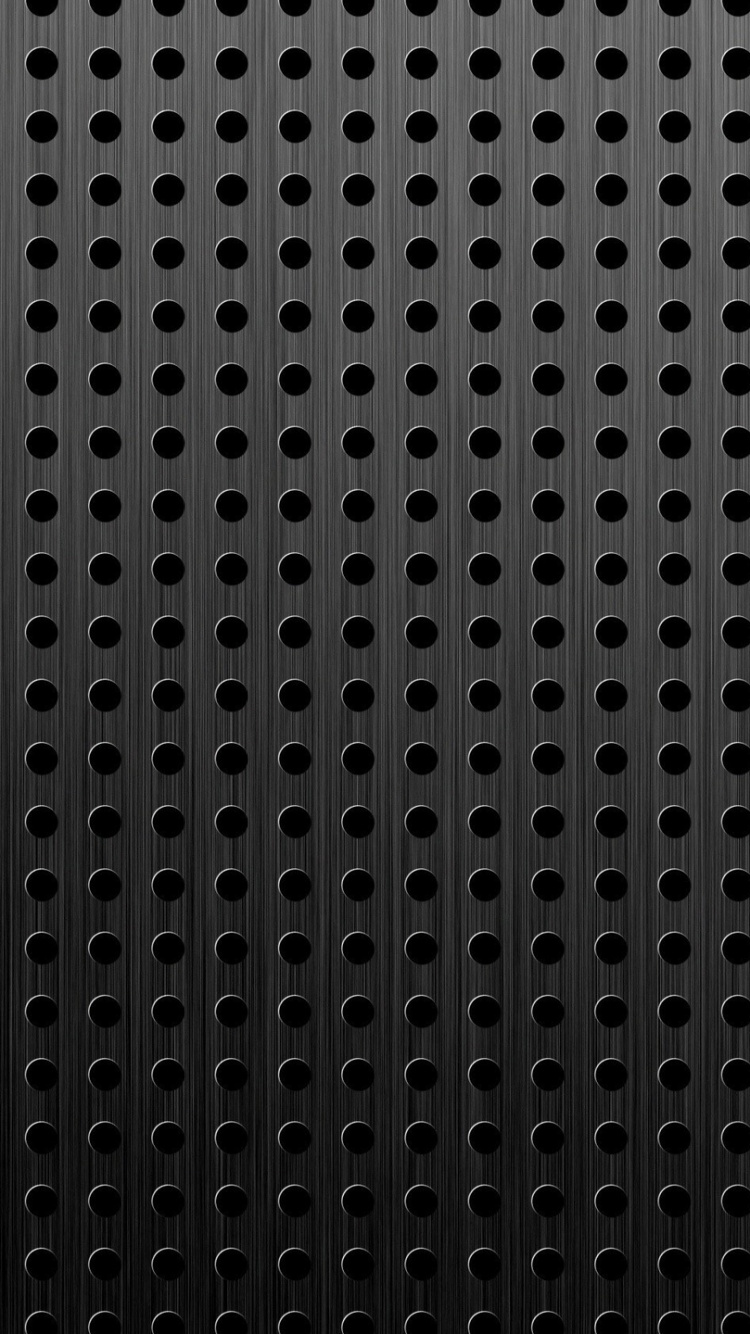 Schwarz-weiß Gepunktetes Textil. Wallpaper in 750x1334 Resolution