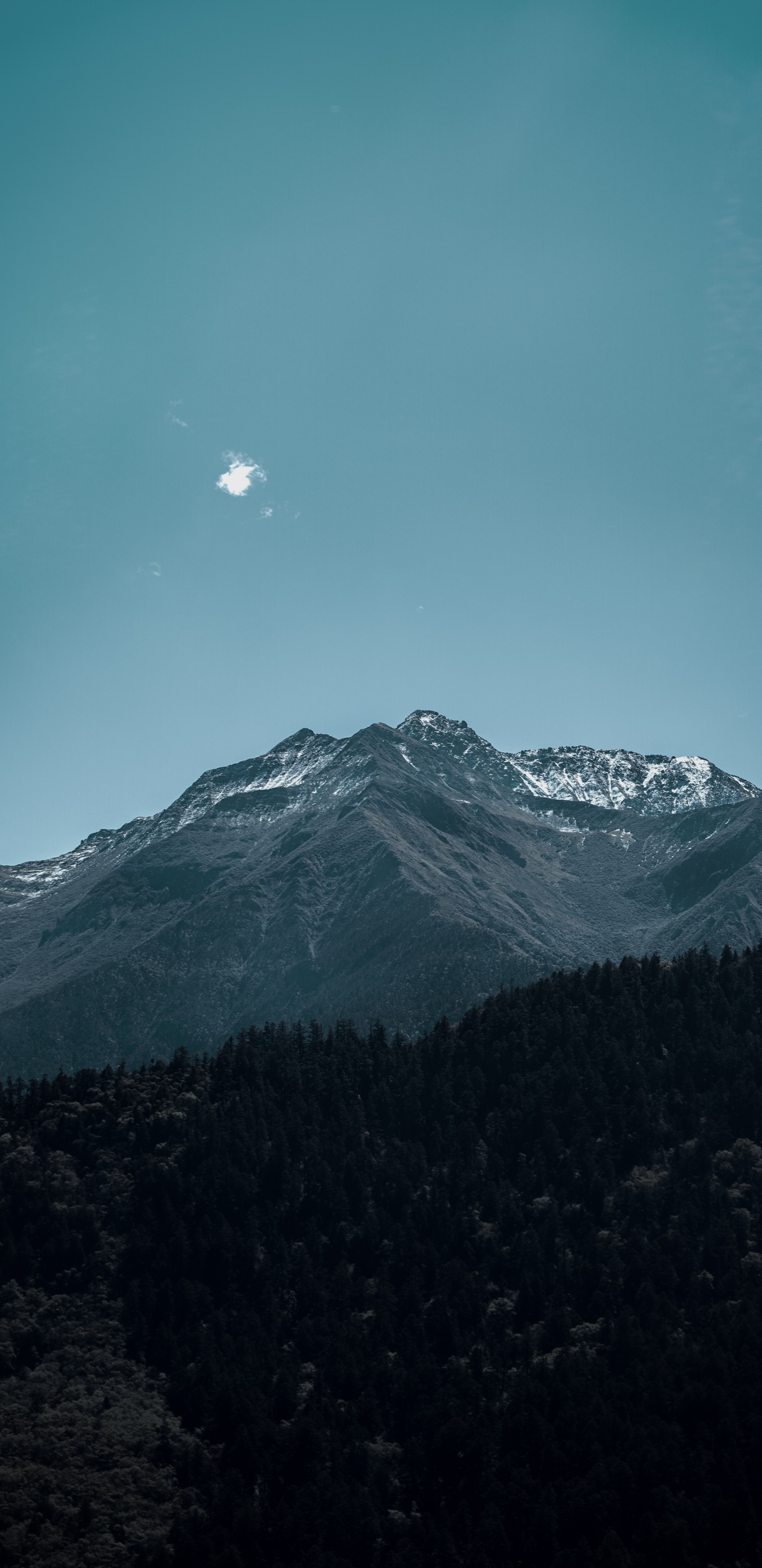 Cloud, Mountain, Highland, Wilderness, Sunlight. Wallpaper in 1440x2960 Resolution