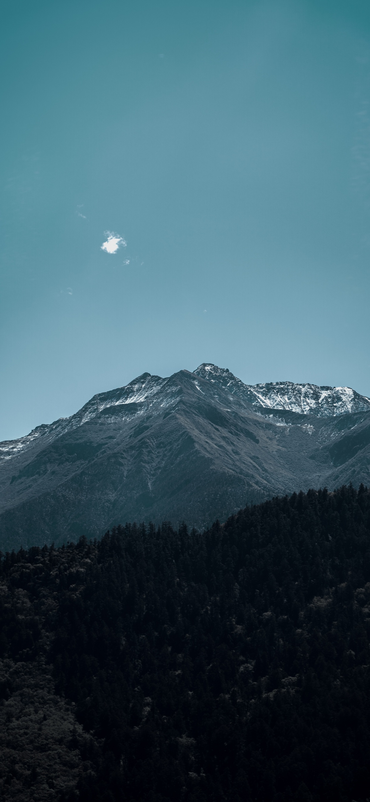 Montaña, Highland, Desierto, la Luz Del Sol, Luna. Wallpaper in 1242x2688 Resolution