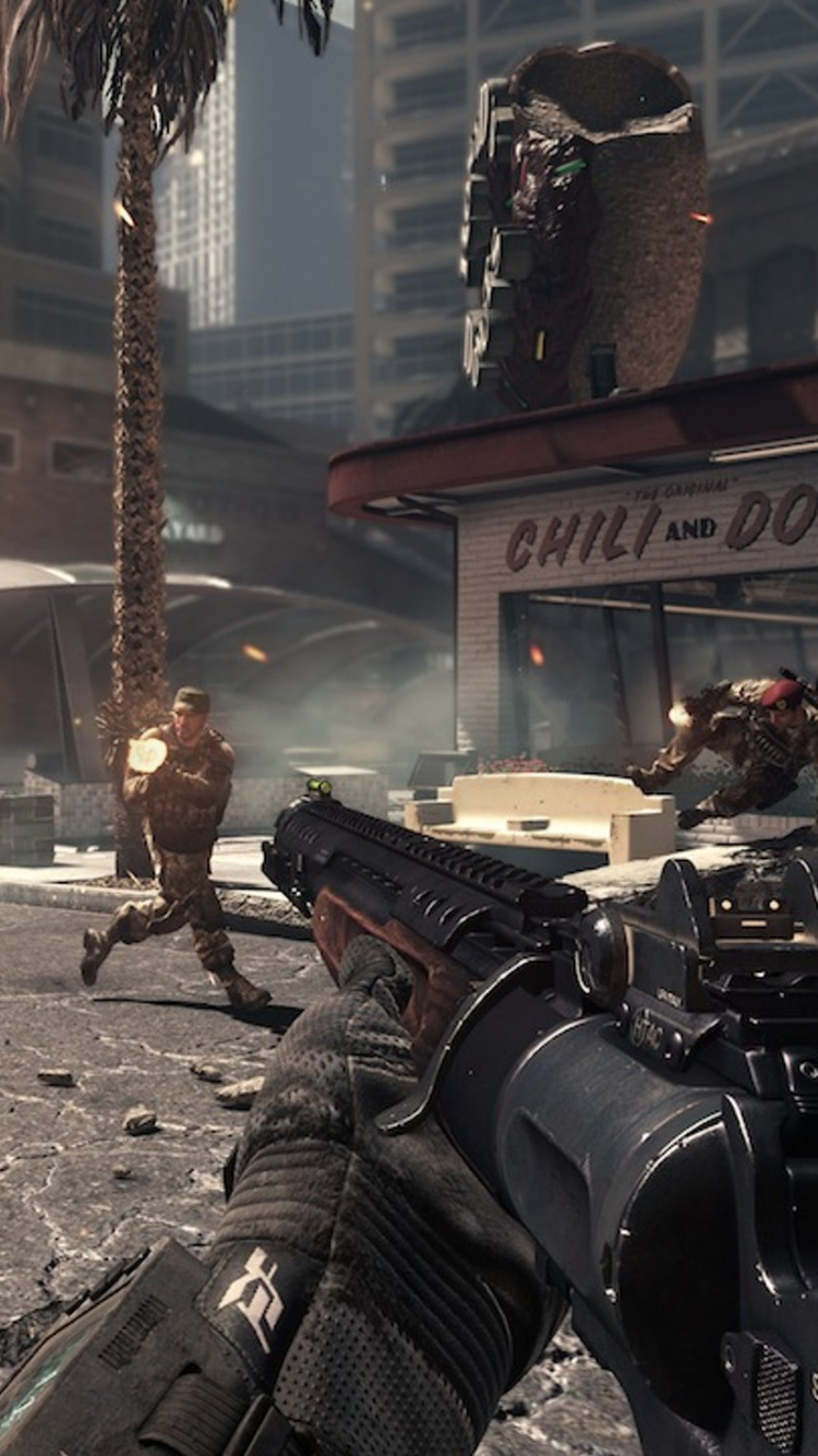 Call of Duty Ghosts, Activision, Multiplayer-video-Spiel, Infinity Ward, Xbox 360. Wallpaper in 750x1334 Resolution