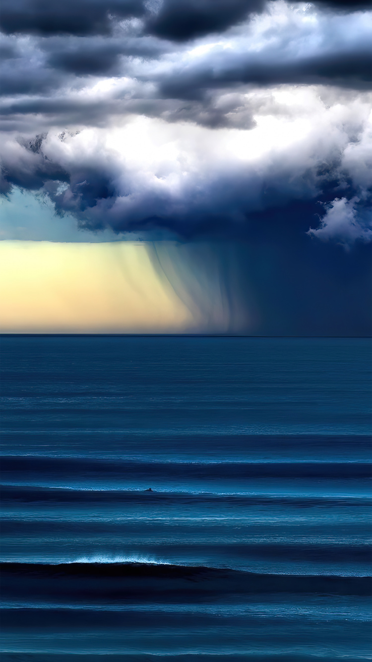 气氛, 性质, Azure, 流体, 液体 壁纸 750x1334 允许