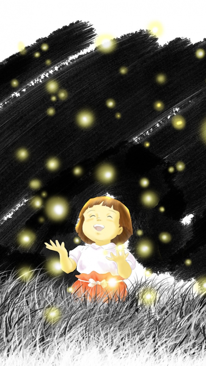 Gelbes Und Schwarzes Gepunktetes Textil. Wallpaper in 720x1280 Resolution