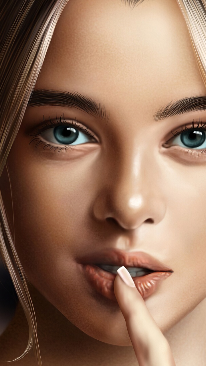 Forehead, Nose, Cheek, Skin, Lip. Wallpaper in 720x1280 Resolution