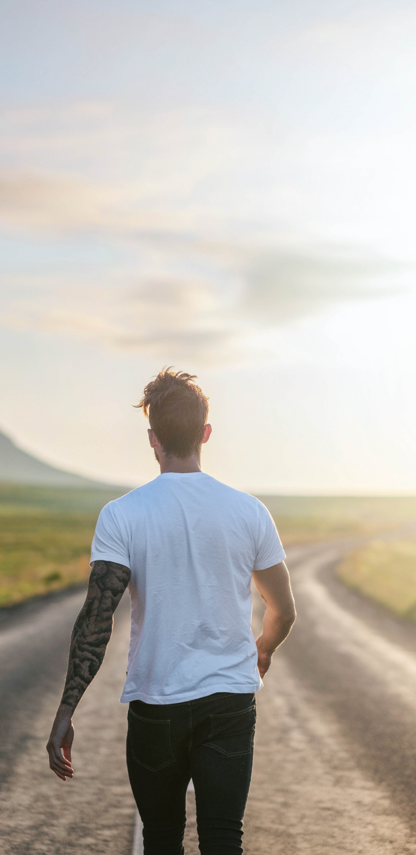 La Gente en la Naturaleza, Data, Amarillo, Carretera, Instantánea. Wallpaper in 1440x2960 Resolution