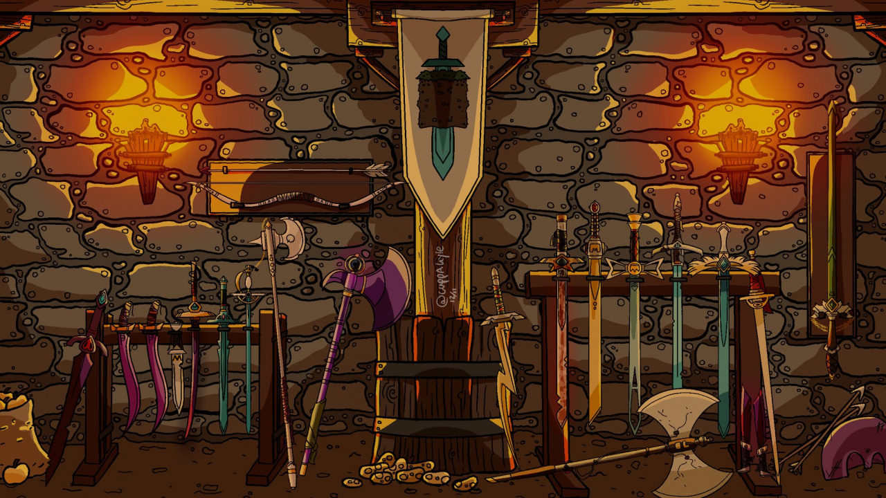 Armurerie Technoblade, Illustration, Fenêtre, Textile, Bâtiment. Wallpaper in 1280x720 Resolution