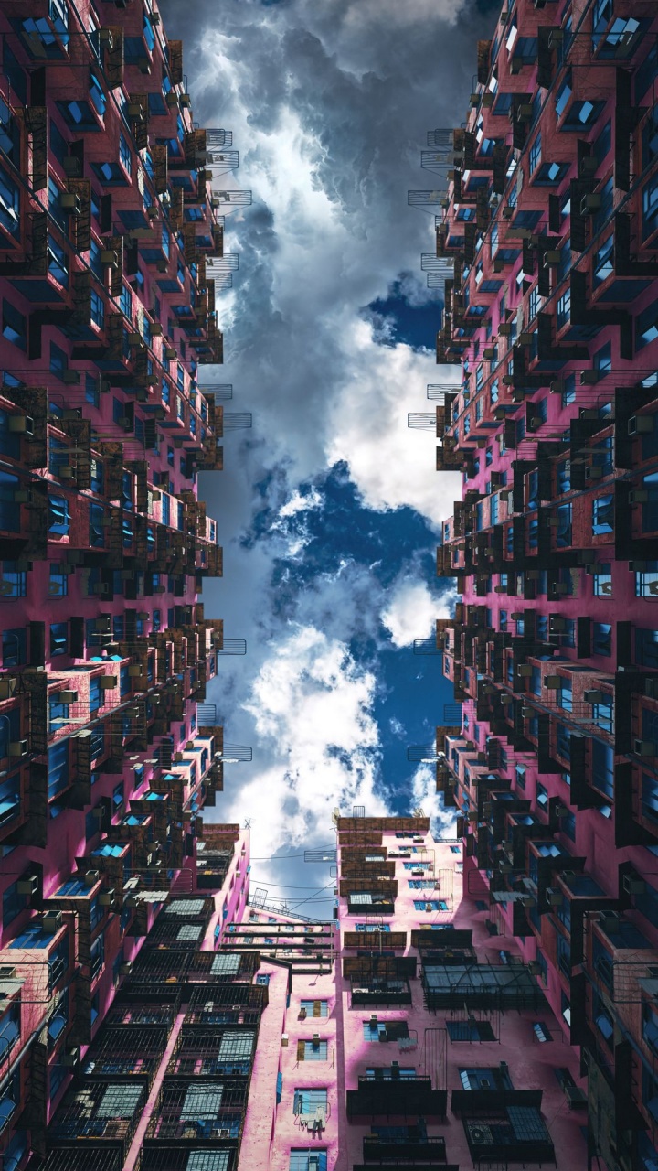 T恤, 连帽衫, 紫色的, 塔块, 粉红色 壁纸 720x1280 允许