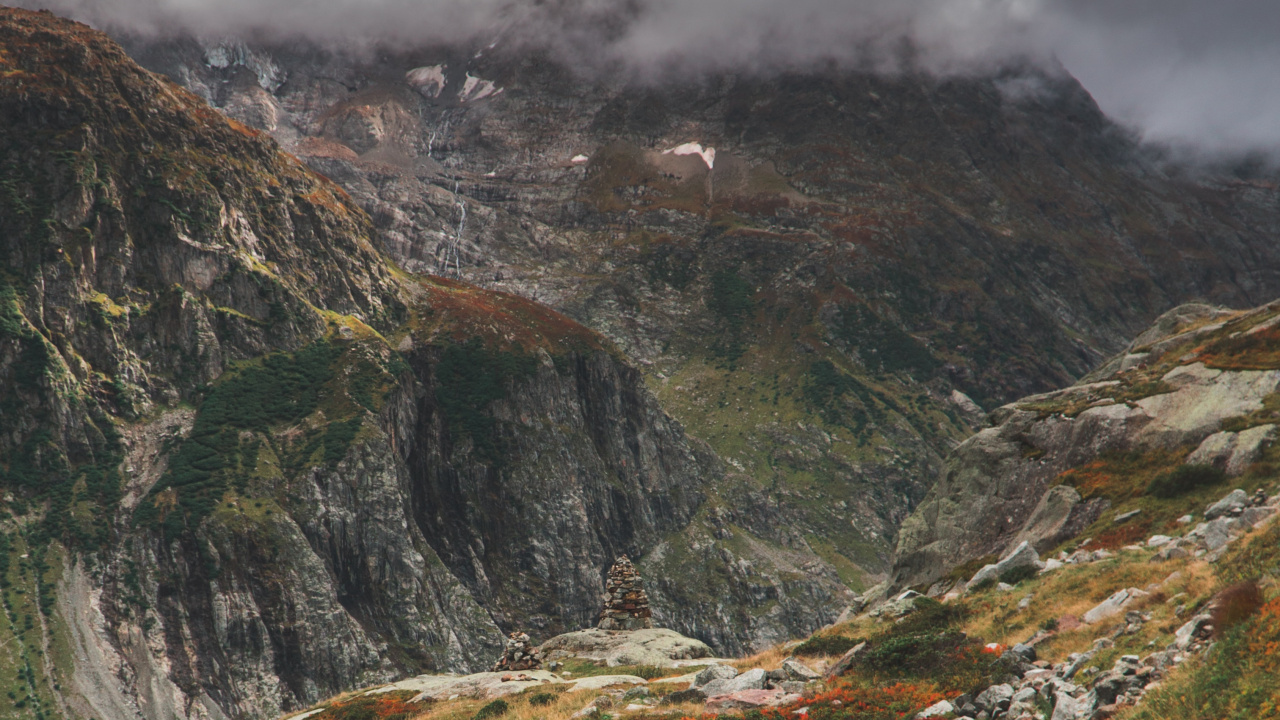 Mountainous Landforms, Highland, Nature, Mountain, Natural Landscape. Wallpaper in 1280x720 Resolution