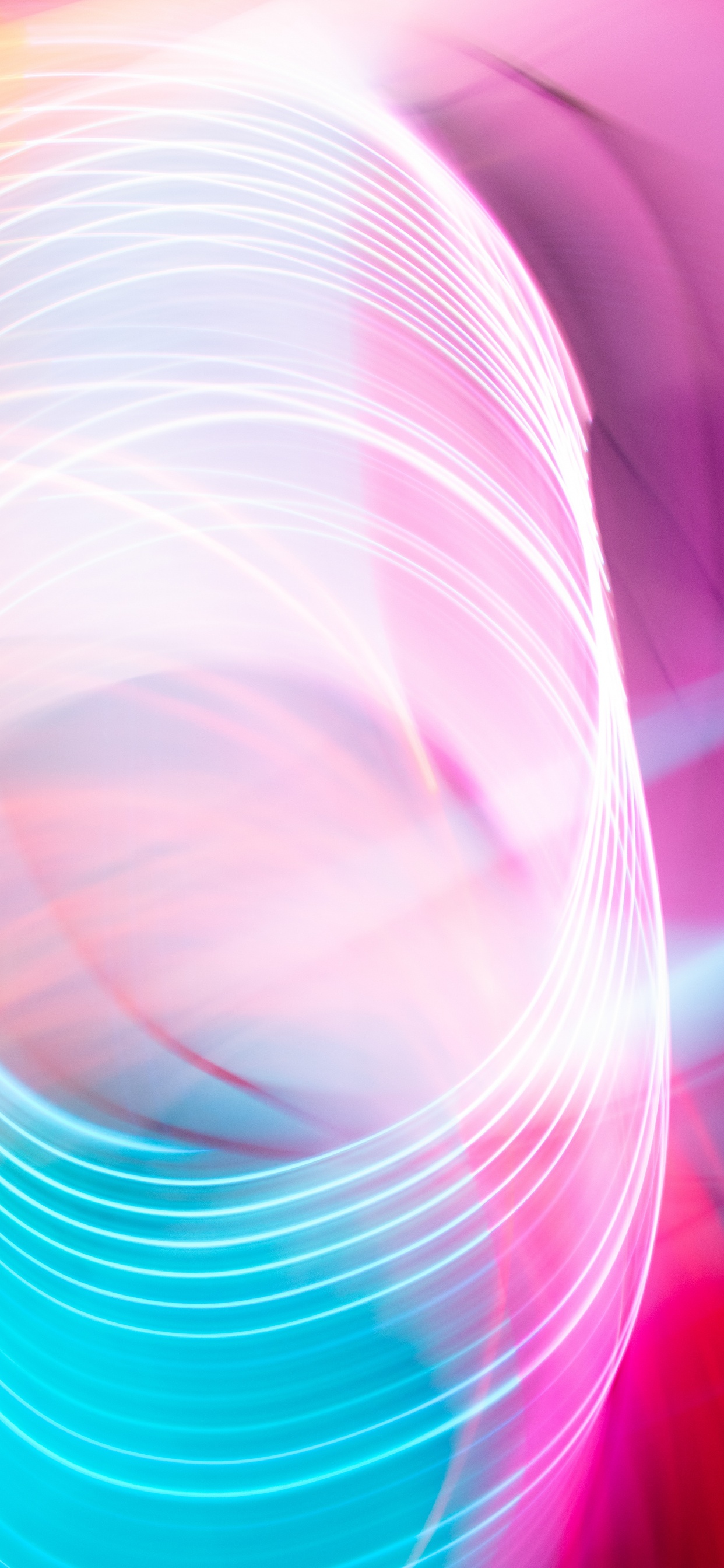 Pink and White Light Digital Wallpaper. Wallpaper in 1242x2688 Resolution