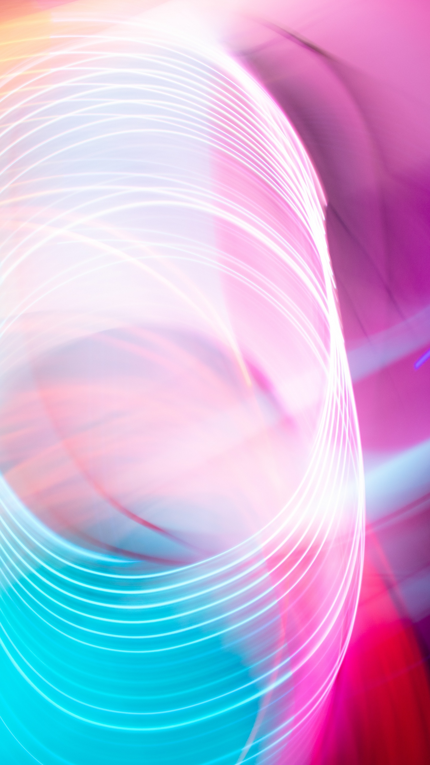 Pink and White Light Digital Wallpaper. Wallpaper in 1440x2560 Resolution