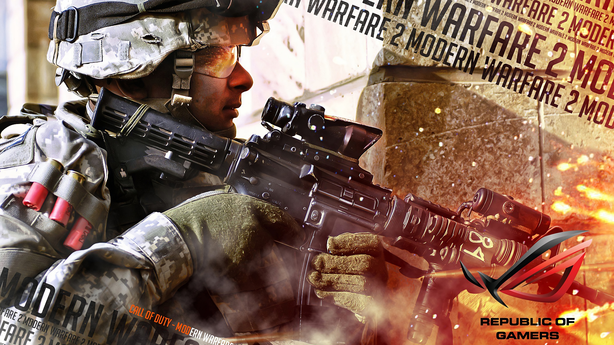 Call of Duty Modern Warfare 2, Call of Duty 4 Modern Warfare, Pistolet, Jeu de Tir, Arme. Wallpaper in 2560x1440 Resolution