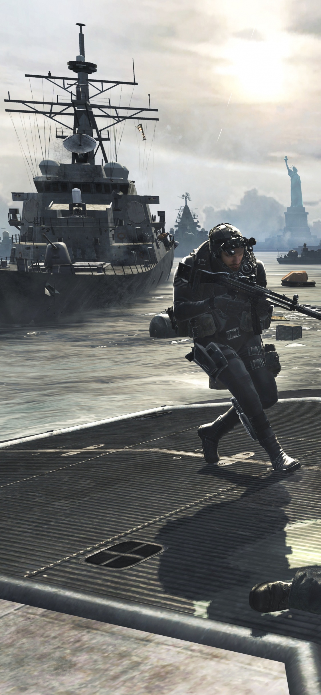 Call of Duty Modern Warfare 3, Call of Duty Modern Warfare 2, Call of Duty 4-modern Warfare, Playstation 3, Schlachtschiff. Wallpaper in 1125x2436 Resolution