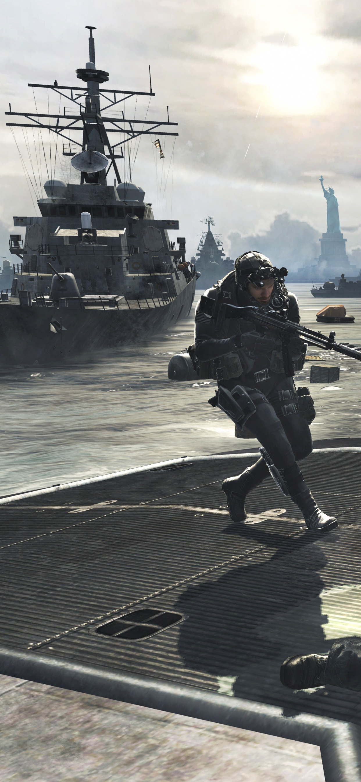 Call of Duty Modern Warfare 3, Call of Duty Modern Warfare 2, Call of Duty 4-modern Warfare, Playstation 3, Schlachtschiff. Wallpaper in 1242x2688 Resolution