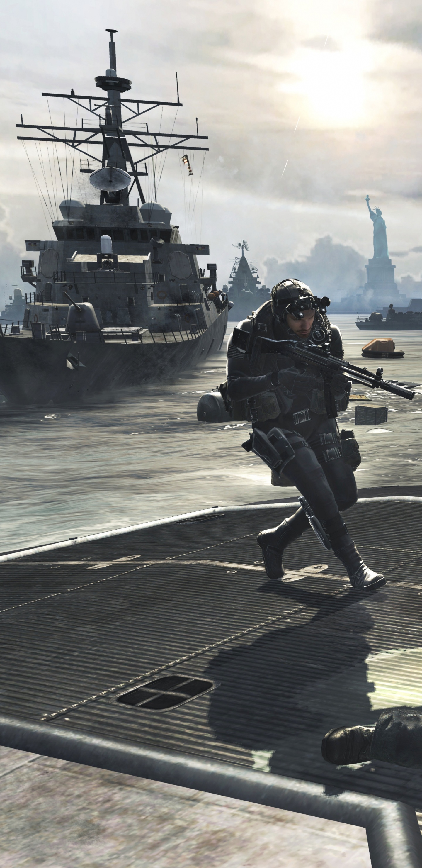 Call of Duty Modern Warfare 3, Call of Duty Modern Warfare 2, Call of Duty 4-modern Warfare, Playstation 3, Schlachtschiff. Wallpaper in 1440x2960 Resolution