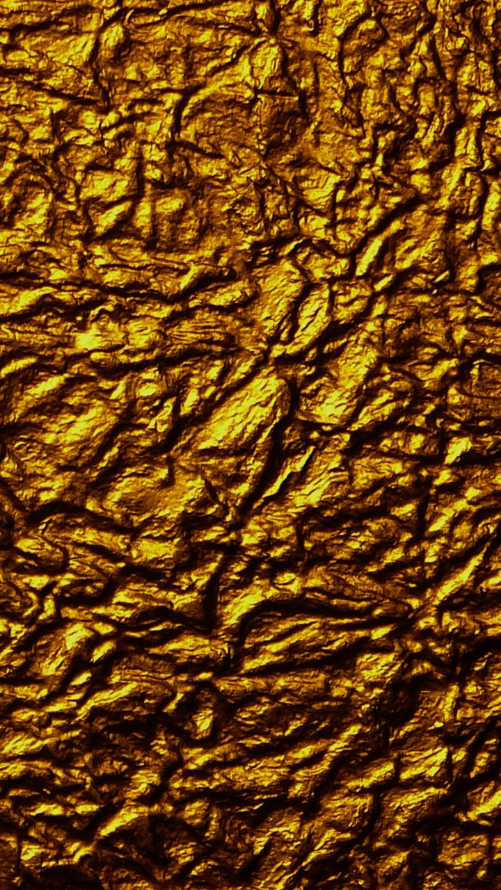 Gelbe Und Schwarze Abstrakte Malerei. Wallpaper in 720x1280 Resolution