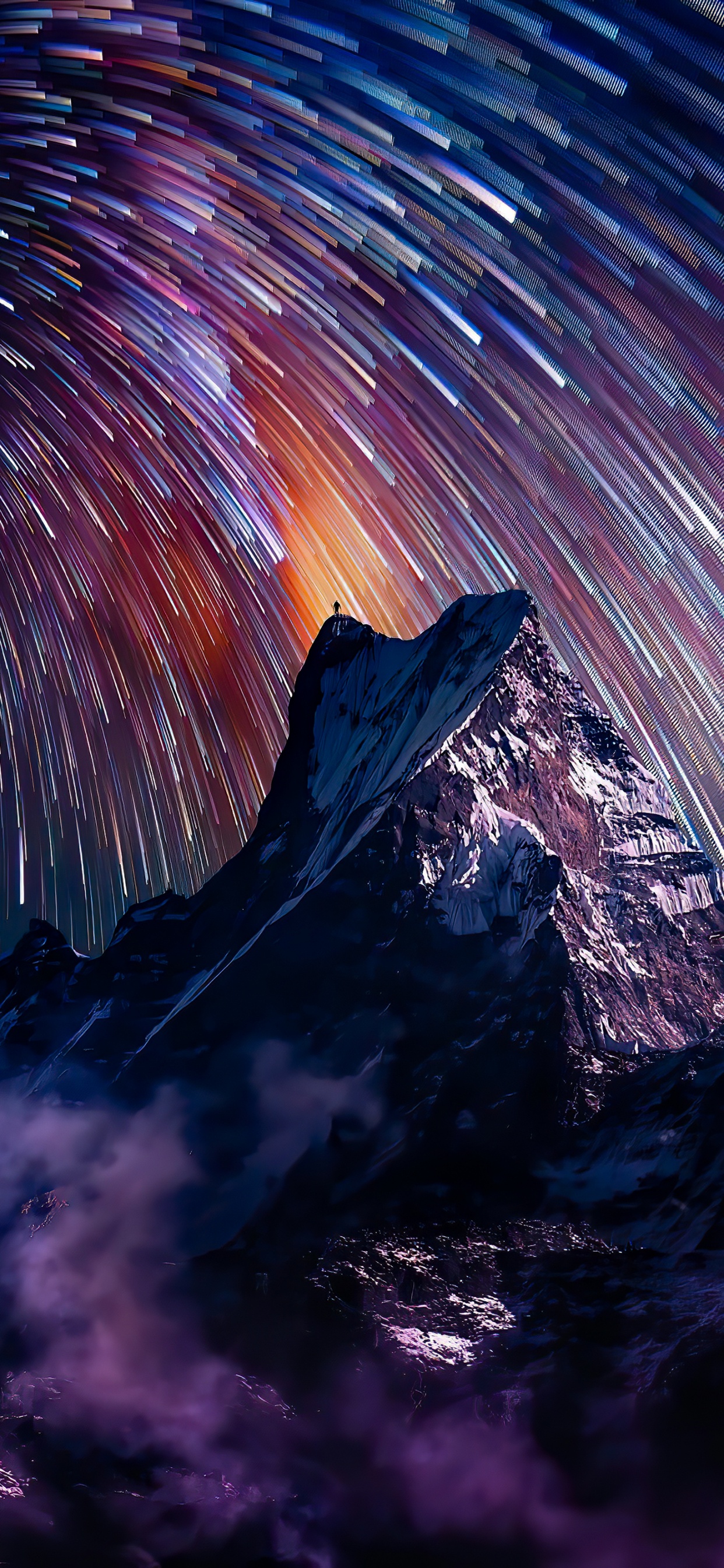 Night, Night Sky, Atmosphere, World, Natural Landscape. Wallpaper in 1242x2688 Resolution