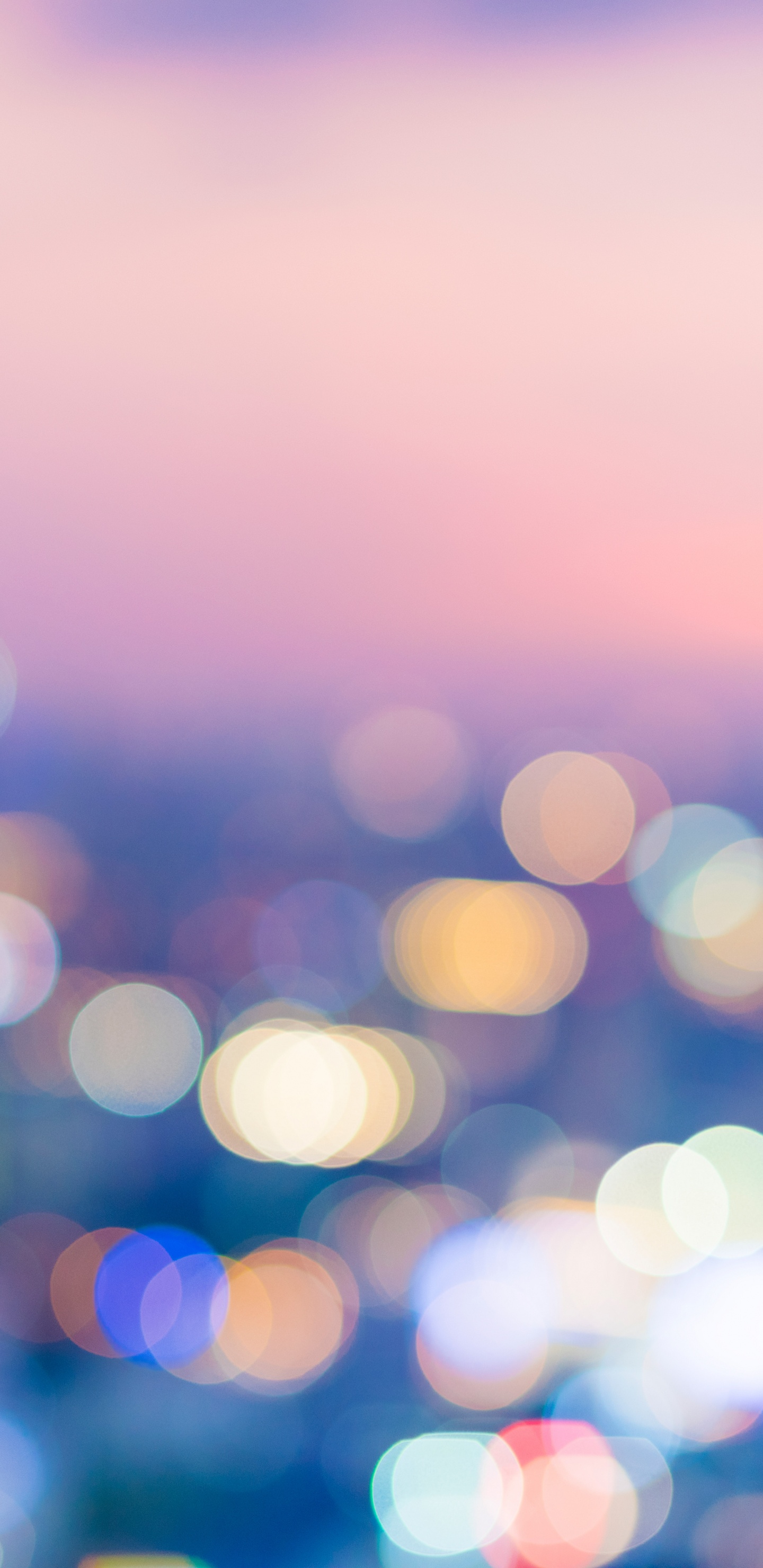 Blaue Und Weiße Bokeh-Lichter. Wallpaper in 1440x2960 Resolution