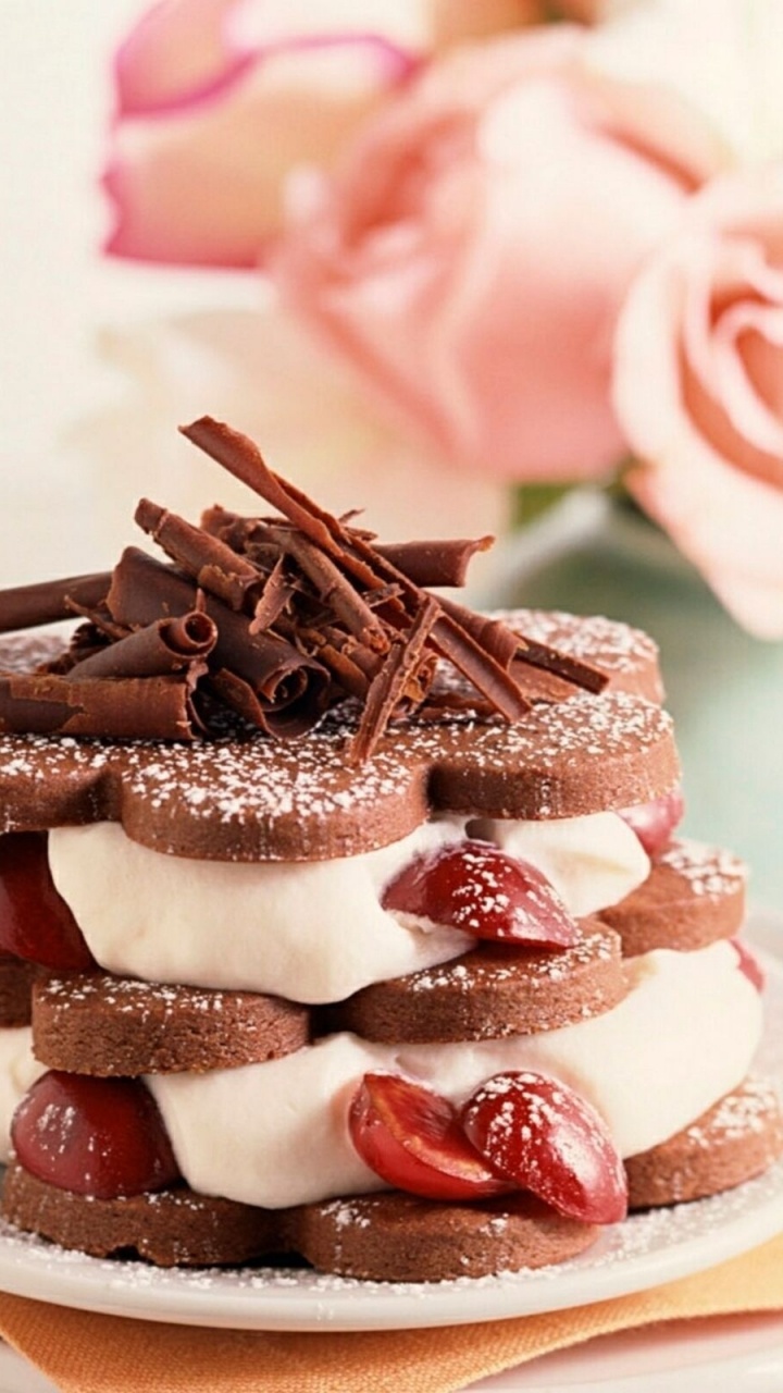 Brown and White Cupcakes on White Ceramic Plate. Wallpaper in 720x1280 Resolution