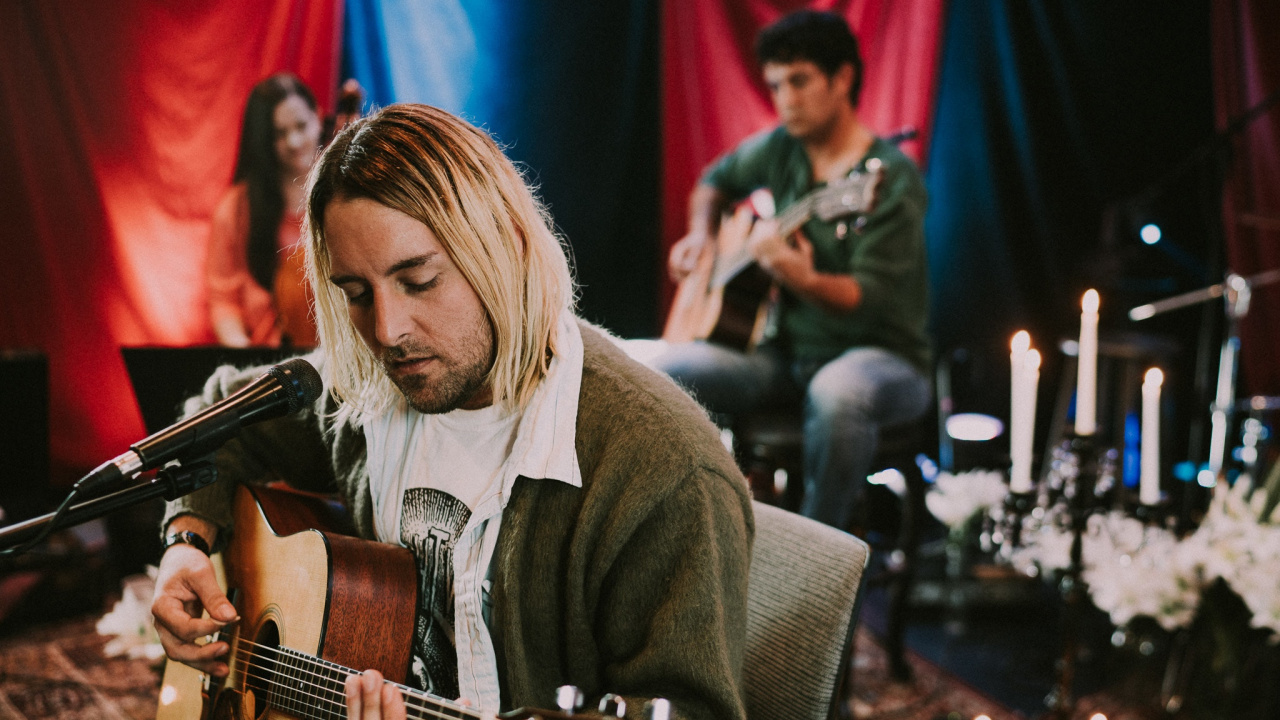 Guitar, Nirvana, Acoustic Music, Music, Musician. Wallpaper in 1280x720 Resolution