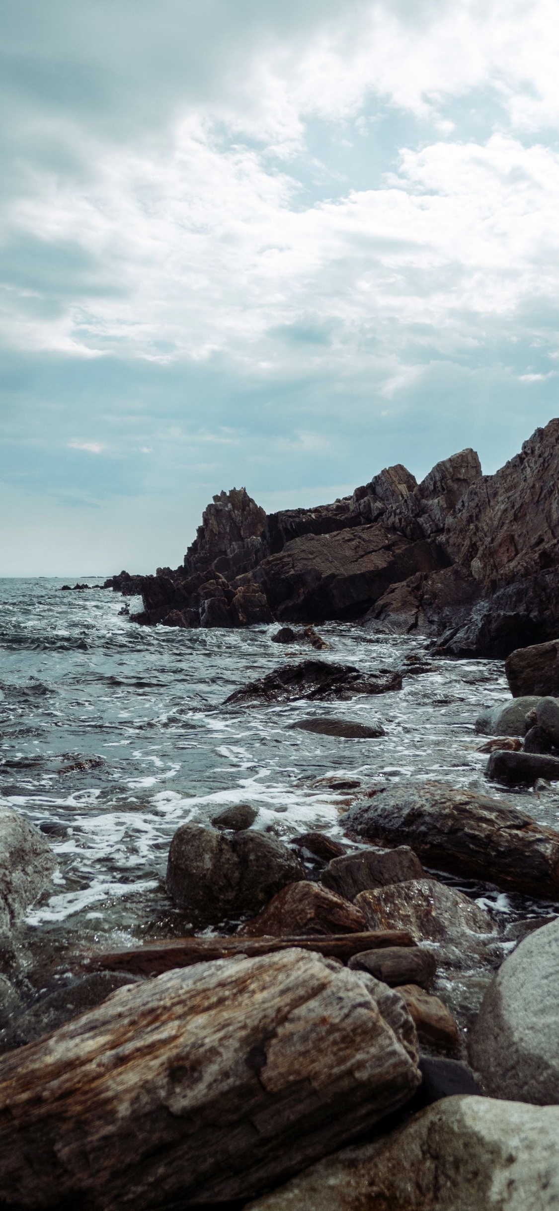 Mer, Côte, Eau, Nature, Rock. Wallpaper in 1125x2436 Resolution