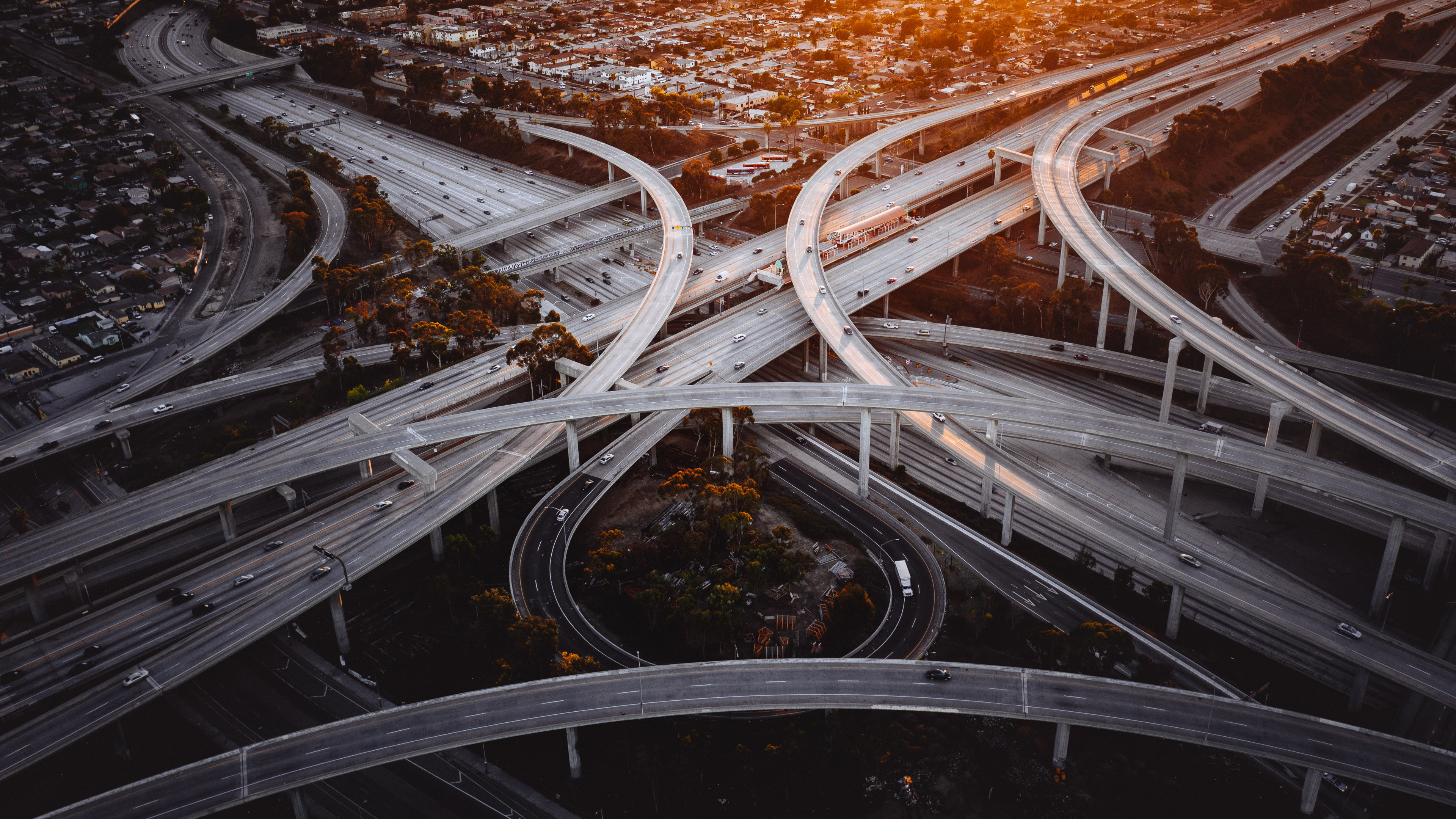 Ingeniería de Transporte, Transporte, Ingeniería, Ingeniería de Tráfico, Intercambio. Wallpaper in 3840x2160 Resolution