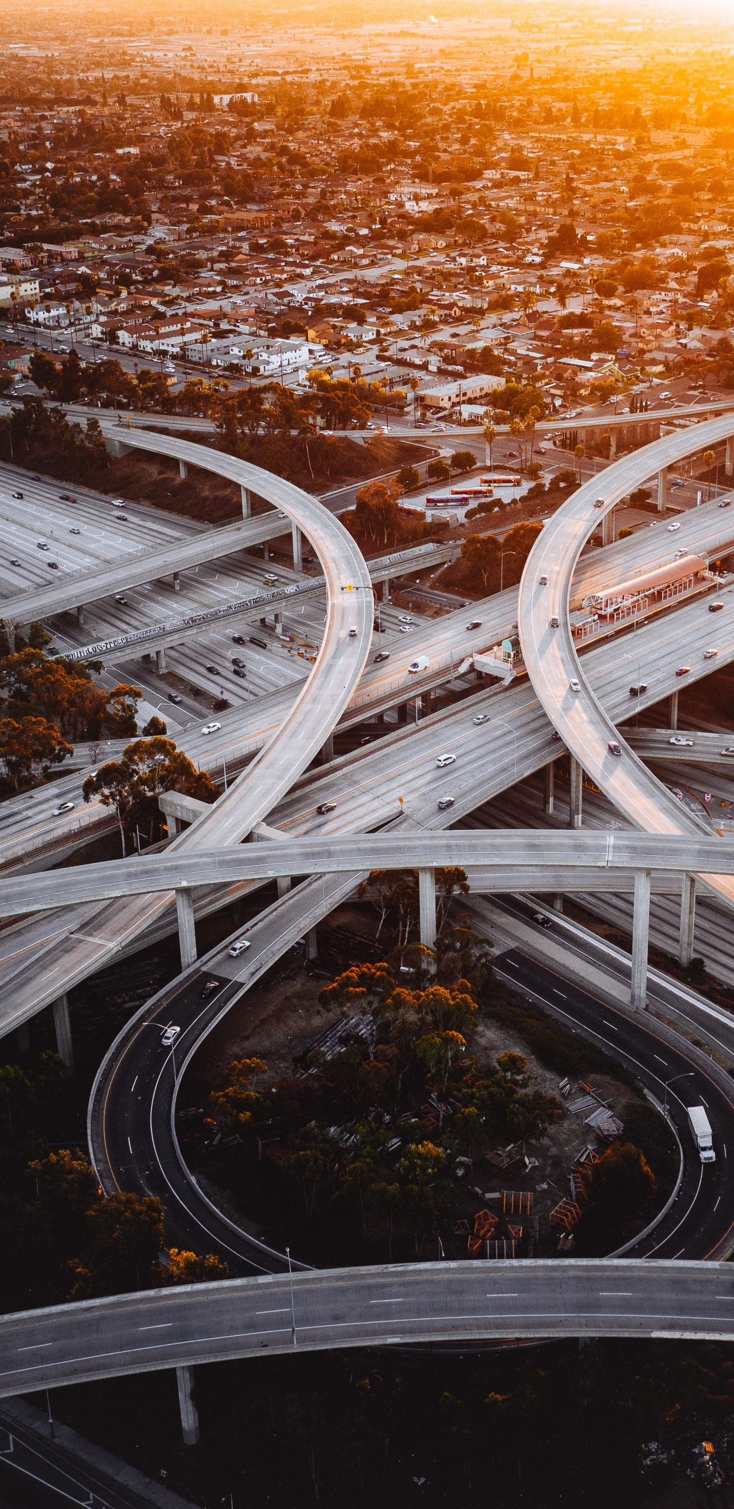 Transportation Engineering, Transport, Engineering, Traffic Engineering, Interchange. Wallpaper in 1440x2960 Resolution