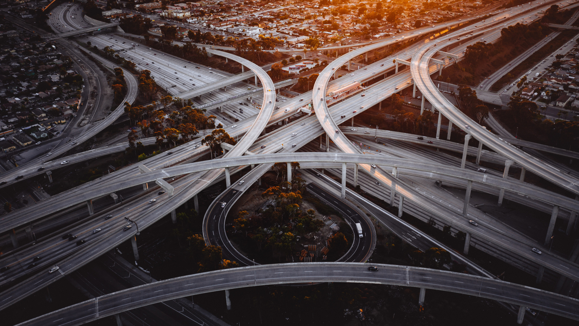Verkehrstechnik, Transport, Engineering, Austausch, Richter Harry Pregerson Interchange. Wallpaper in 1920x1080 Resolution