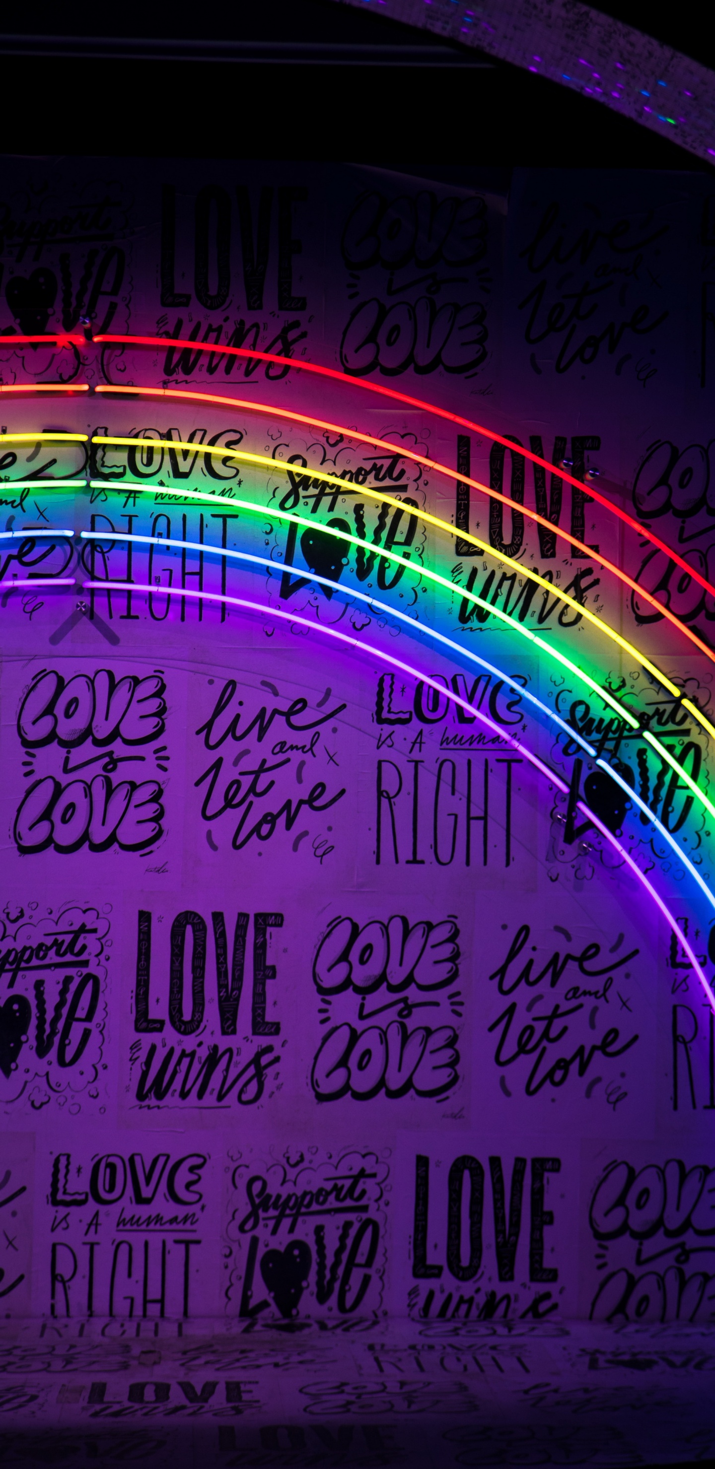 Purple, Magenta, Electric Blue, Neon, Visual Effect Lighting. Wallpaper in 1440x2960 Resolution