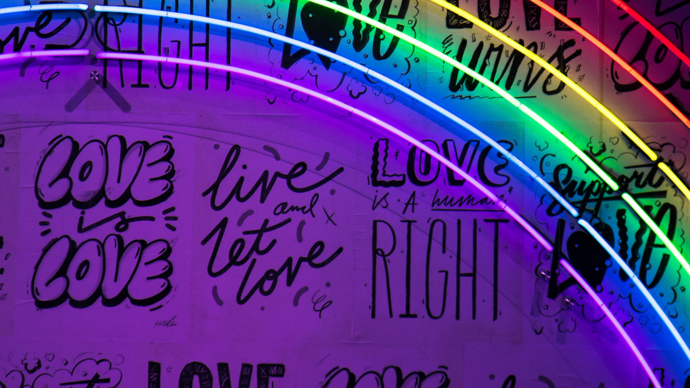 Purpur, Magenta, Electric Blue, Neon, Visual-Effekt-Beleuchtung. Wallpaper in 1366x768 Resolution