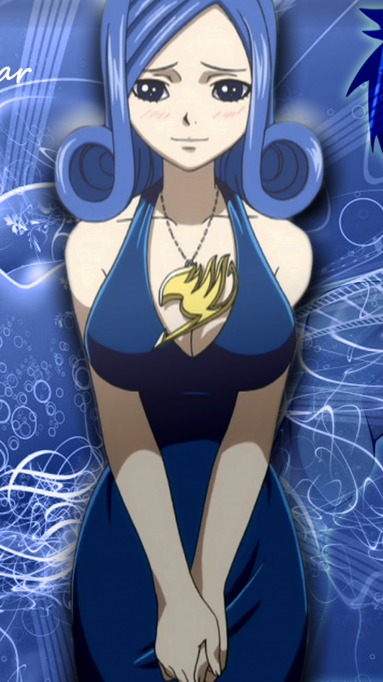 Frau in Blau-weißer Bikiniillustration. Wallpaper in 750x1334 Resolution