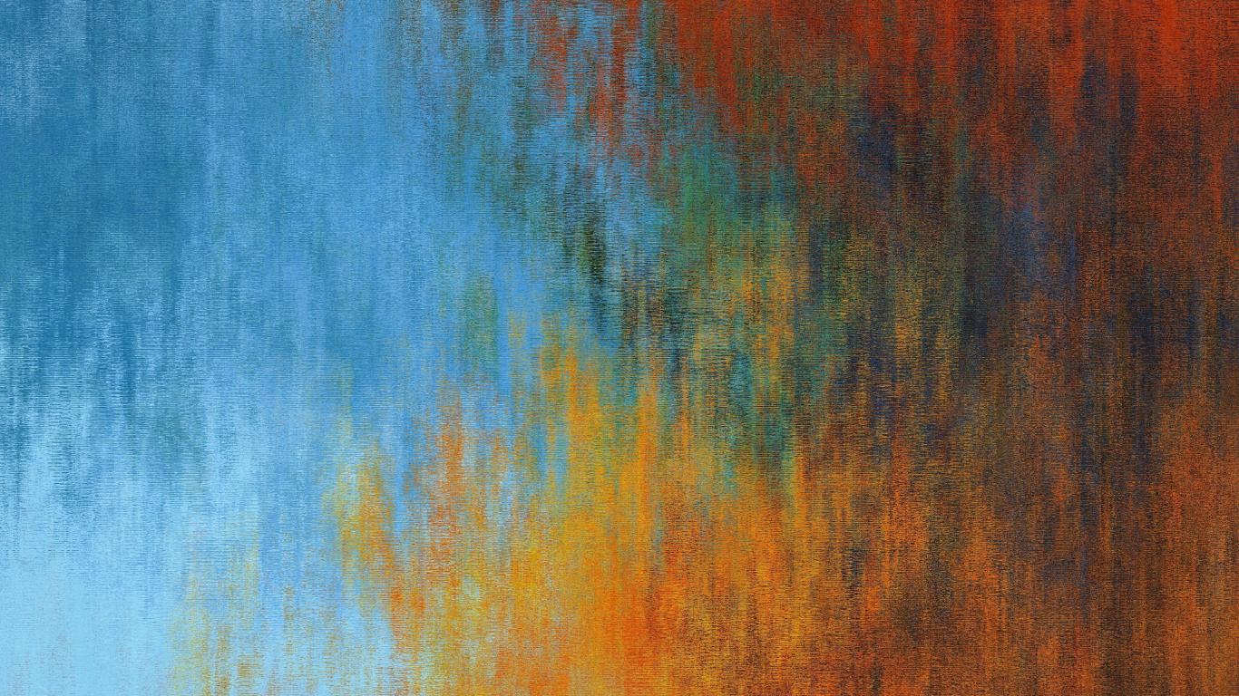 Blaubraune Und Grüne Abstrakte Malerei. Wallpaper in 1366x768 Resolution