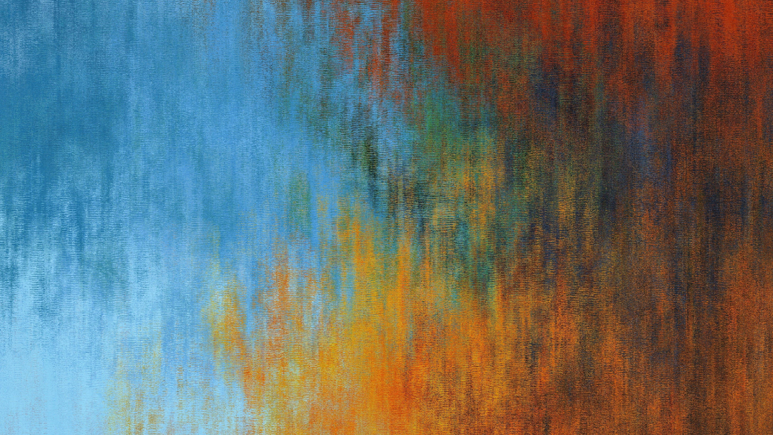 Blaubraune Und Grüne Abstrakte Malerei. Wallpaper in 2560x1440 Resolution