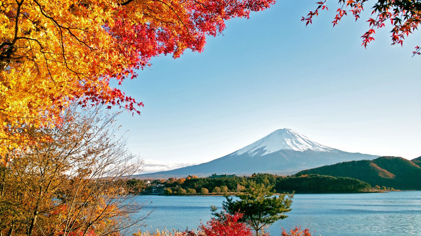 性质, 富士山, 安装的风景, 天空, 荒野 壁纸 1366x768 允许