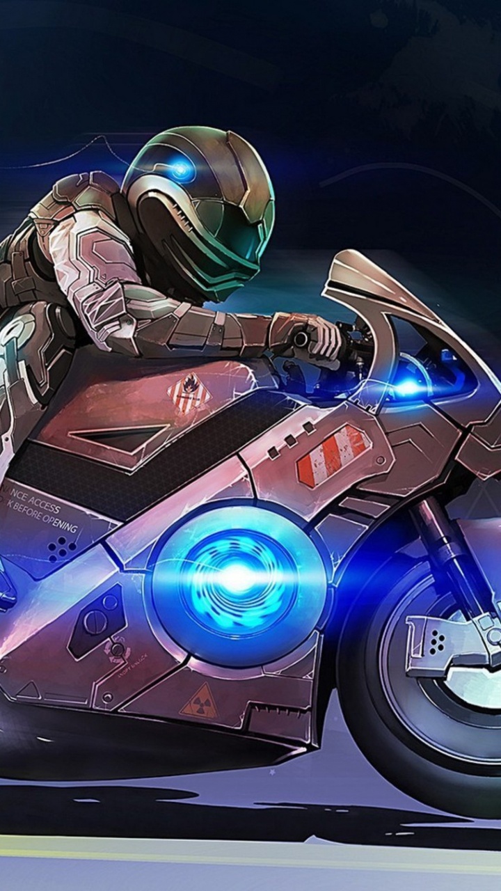 Man in Black and Gray Suit Riding on Blue Car. Wallpaper in 720x1280 Resolution