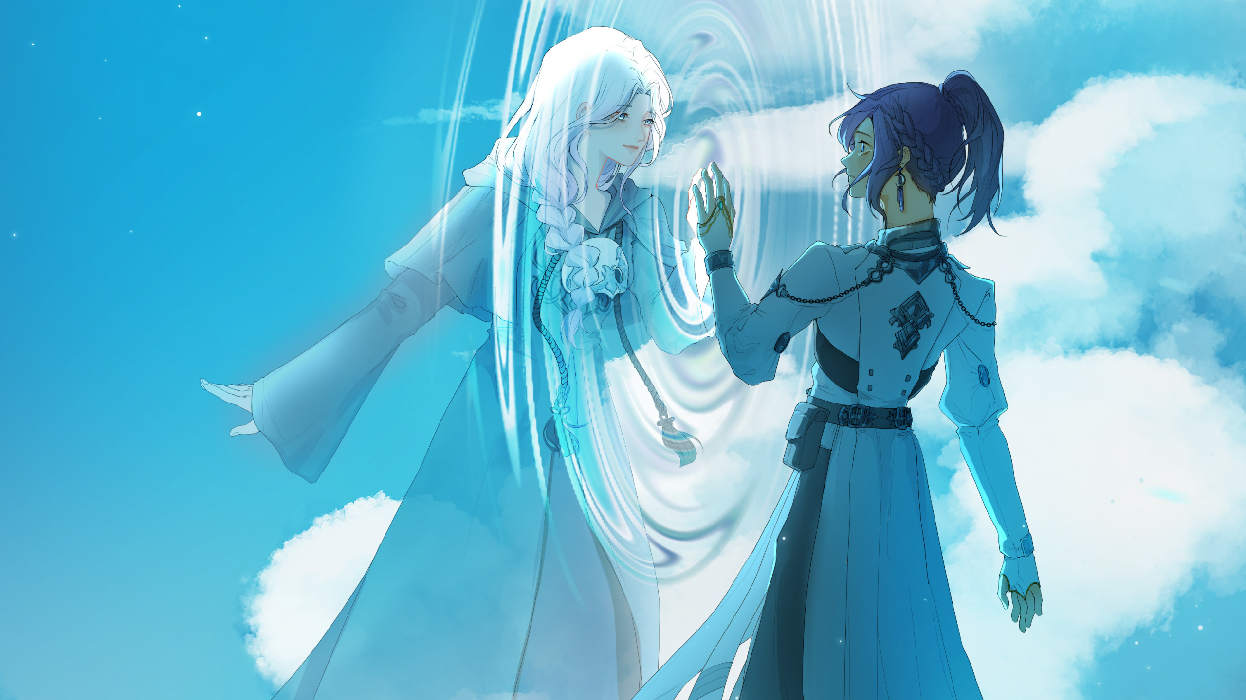 L'anime, Art, Eau, Azure, Geste. Wallpaper in 2560x1440 Resolution