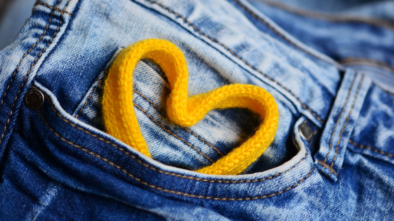 Jeans, Mezclilla, Pantalones, Bolsillo, Amarillo. Wallpaper in 1280x720 Resolution