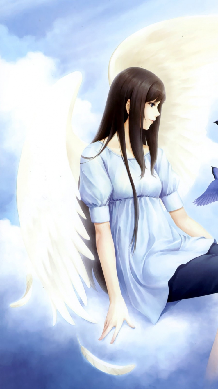 Frau in Weißem Langarmshirt Und Schwarzer Hose. Wallpaper in 750x1334 Resolution