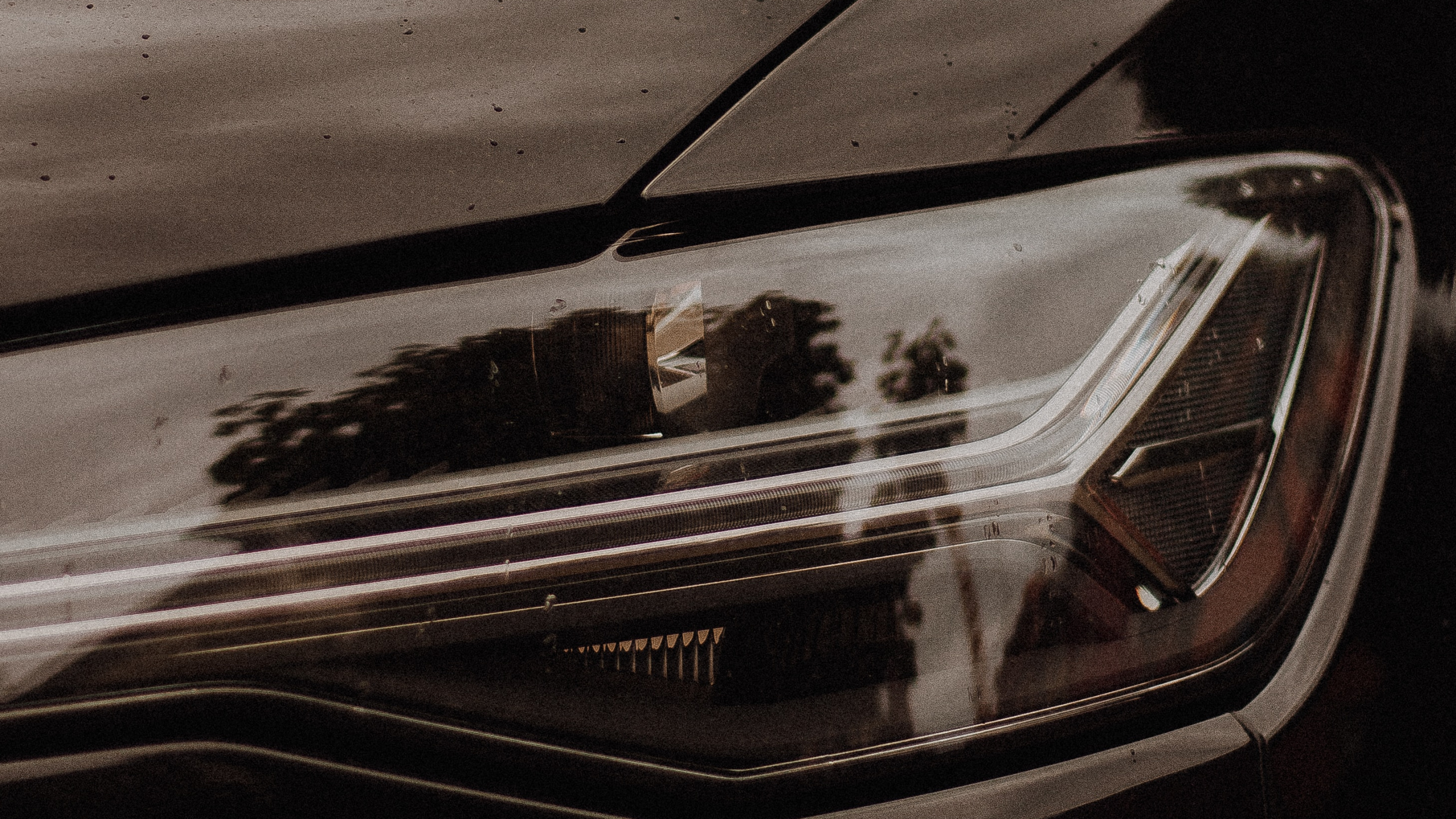 Voiture Noire Sur la Route Couverte de Neige Pendant la Journée. Wallpaper in 2560x1440 Resolution