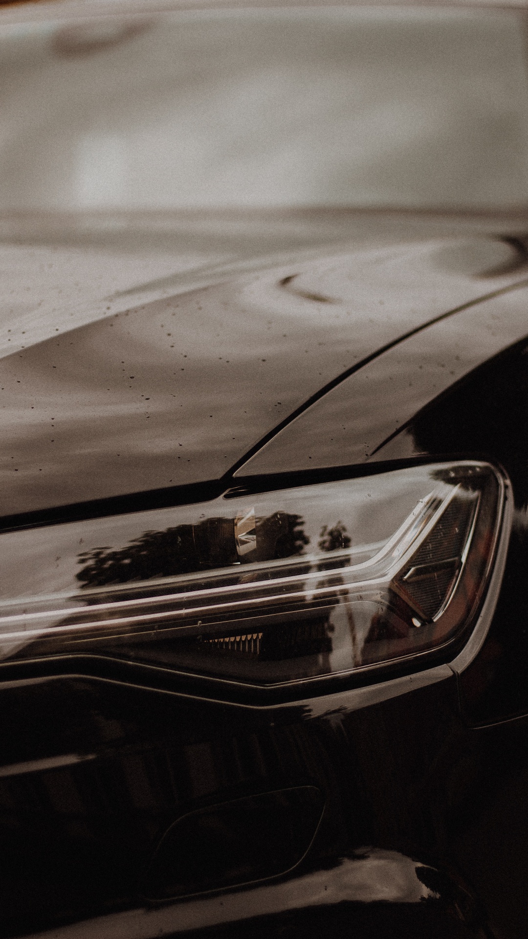 Black Car on Snow Covered Road During Daytime. Wallpaper in 1080x1920 Resolution