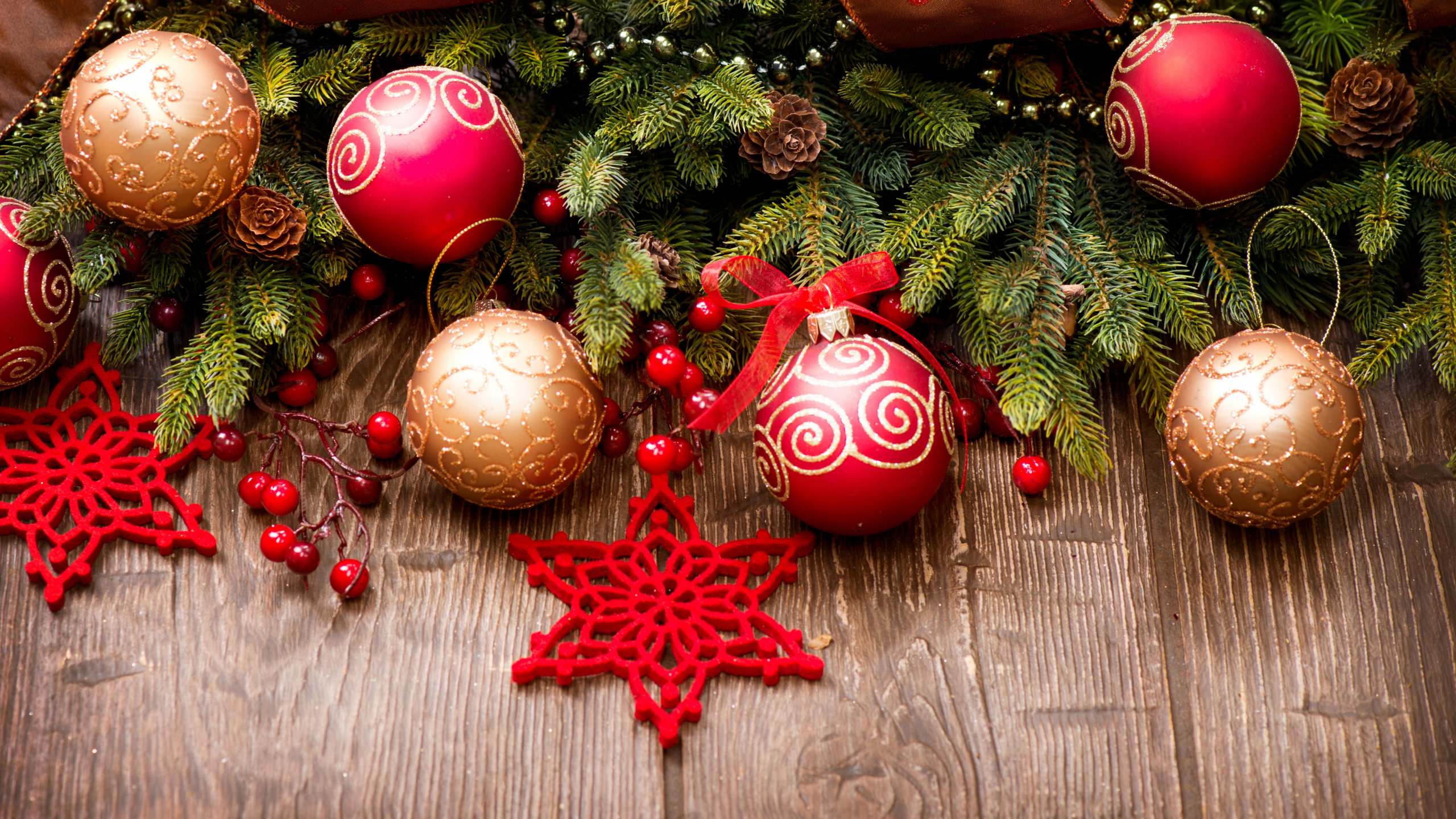 Le Jour De Noël, Ornement de Noël, Décoration de Noël, Sapin, Famille Des Pins. Wallpaper in 2560x1440 Resolution