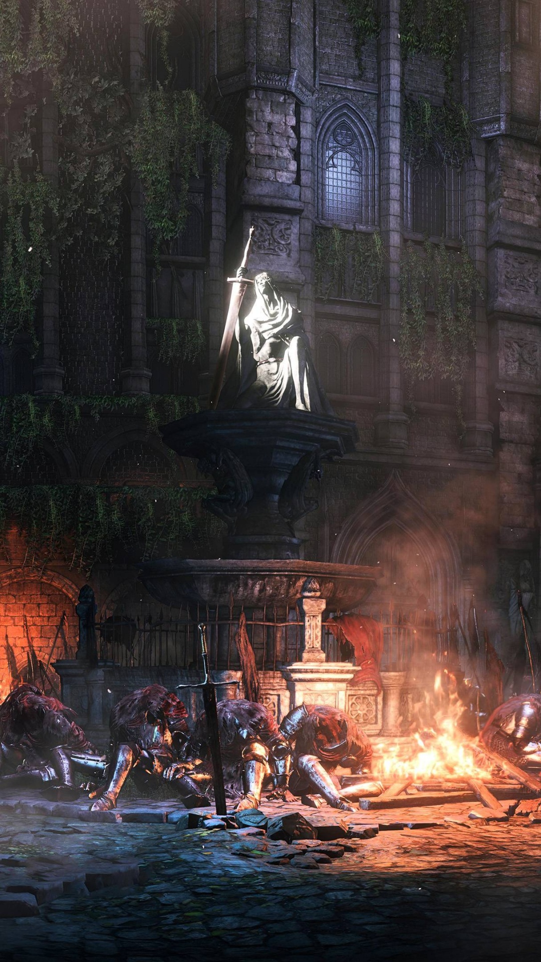 Dark Souls Iii, Dark Souls Ii, Jeu Pc, Feu, Obscurité. Wallpaper in 1080x1920 Resolution