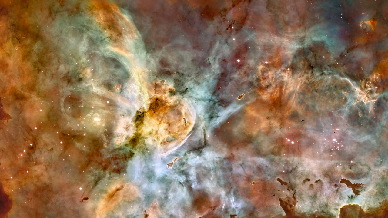 Carina星云, 哈勃太空望远镜, 明星, 空间, 天文学对象 壁纸 1280x720 允许
