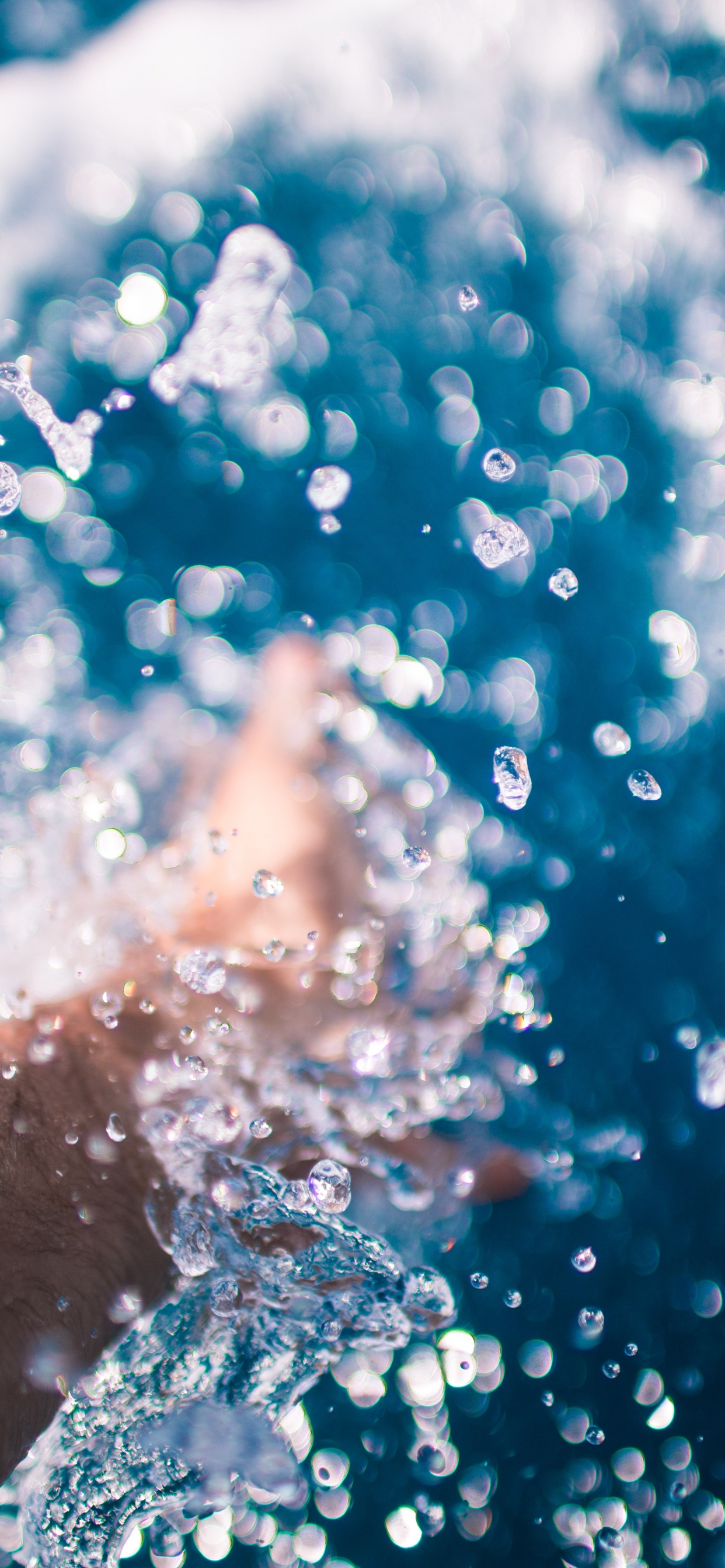 Wasser, Blau, Liquid Bubble, Türkis, Cloud. Wallpaper in 1242x2688 Resolution