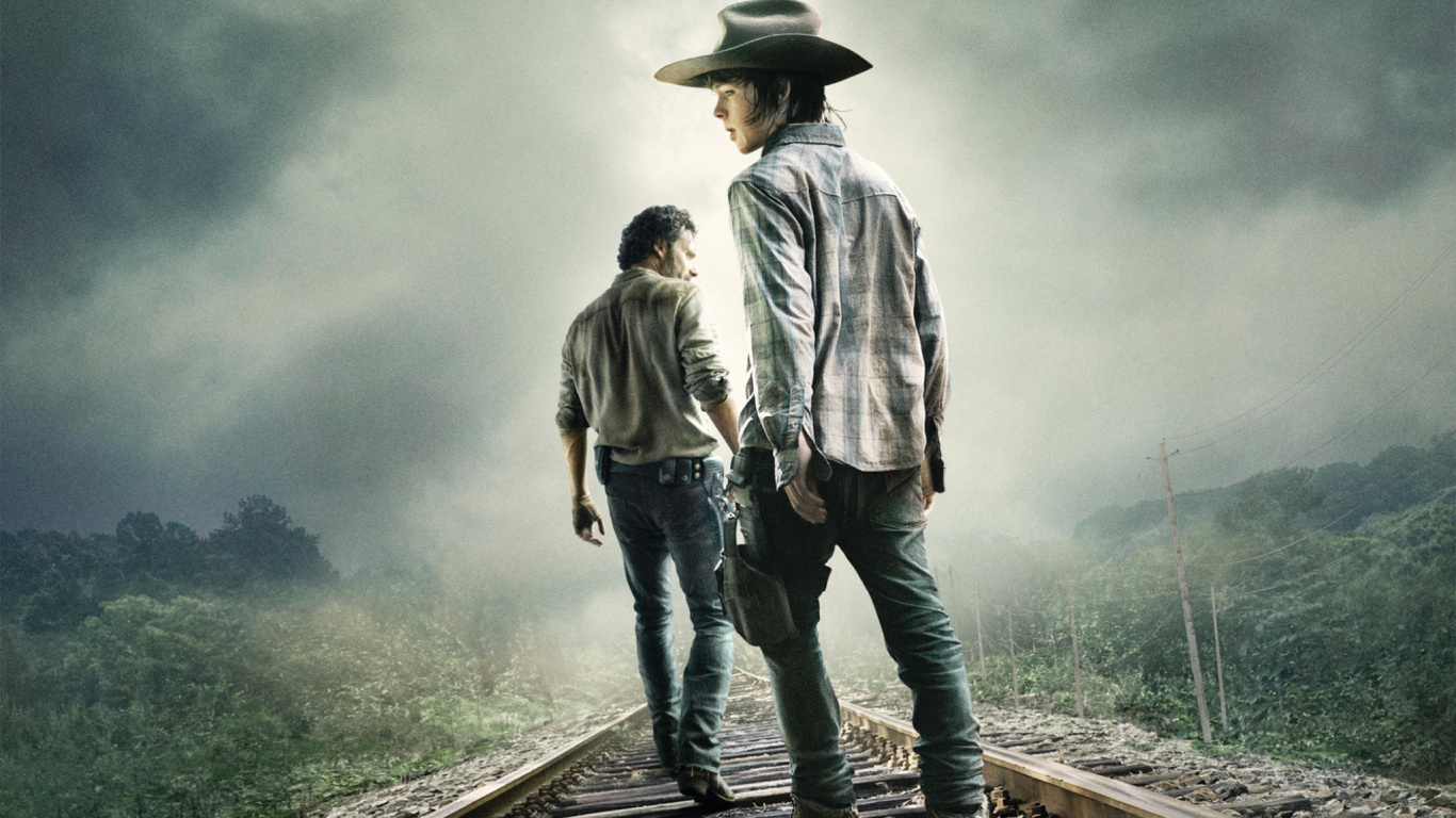 Homme en Chemise Blanche et Pantalon Noir Debout Sur le Rail du Train Pendant la Journée. Wallpaper in 1366x768 Resolution