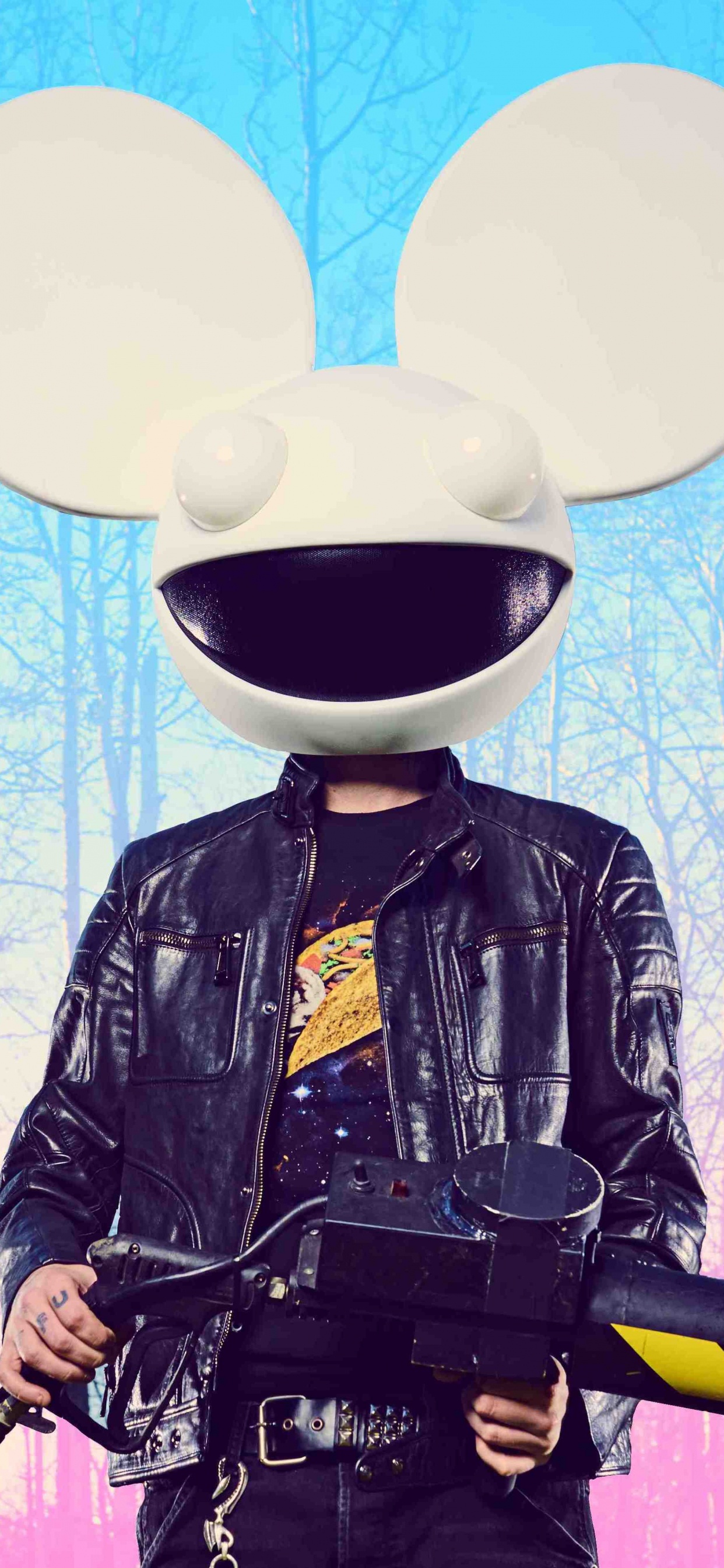 Elektronische Dance-Musik, Cartoon, Illustration, Animation, Techno. Wallpaper in 1242x2688 Resolution