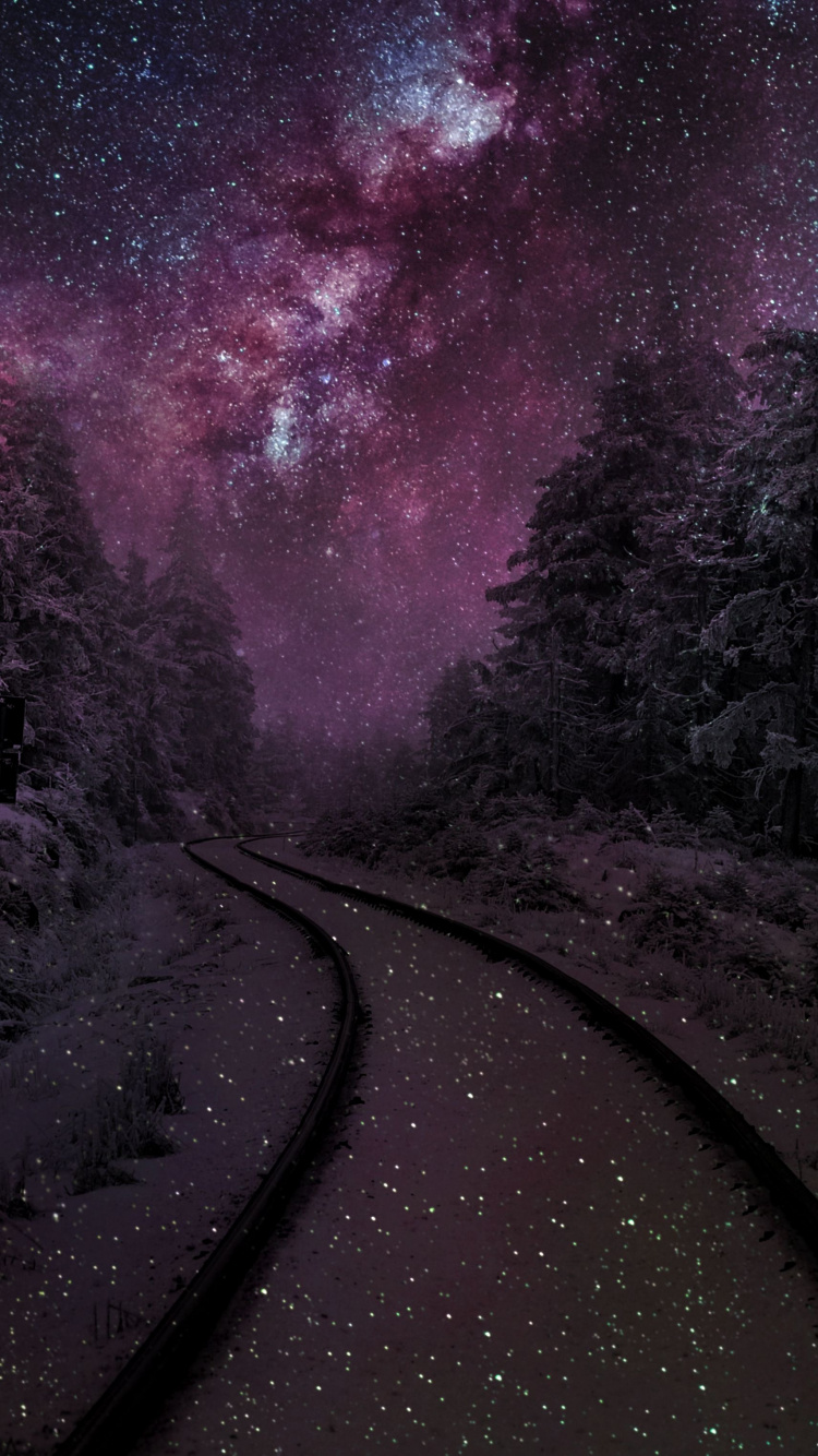 Naturaleza, Teléfono, Objeto Astronómico, Galaxia, la Astronomía. Wallpaper in 750x1334 Resolution