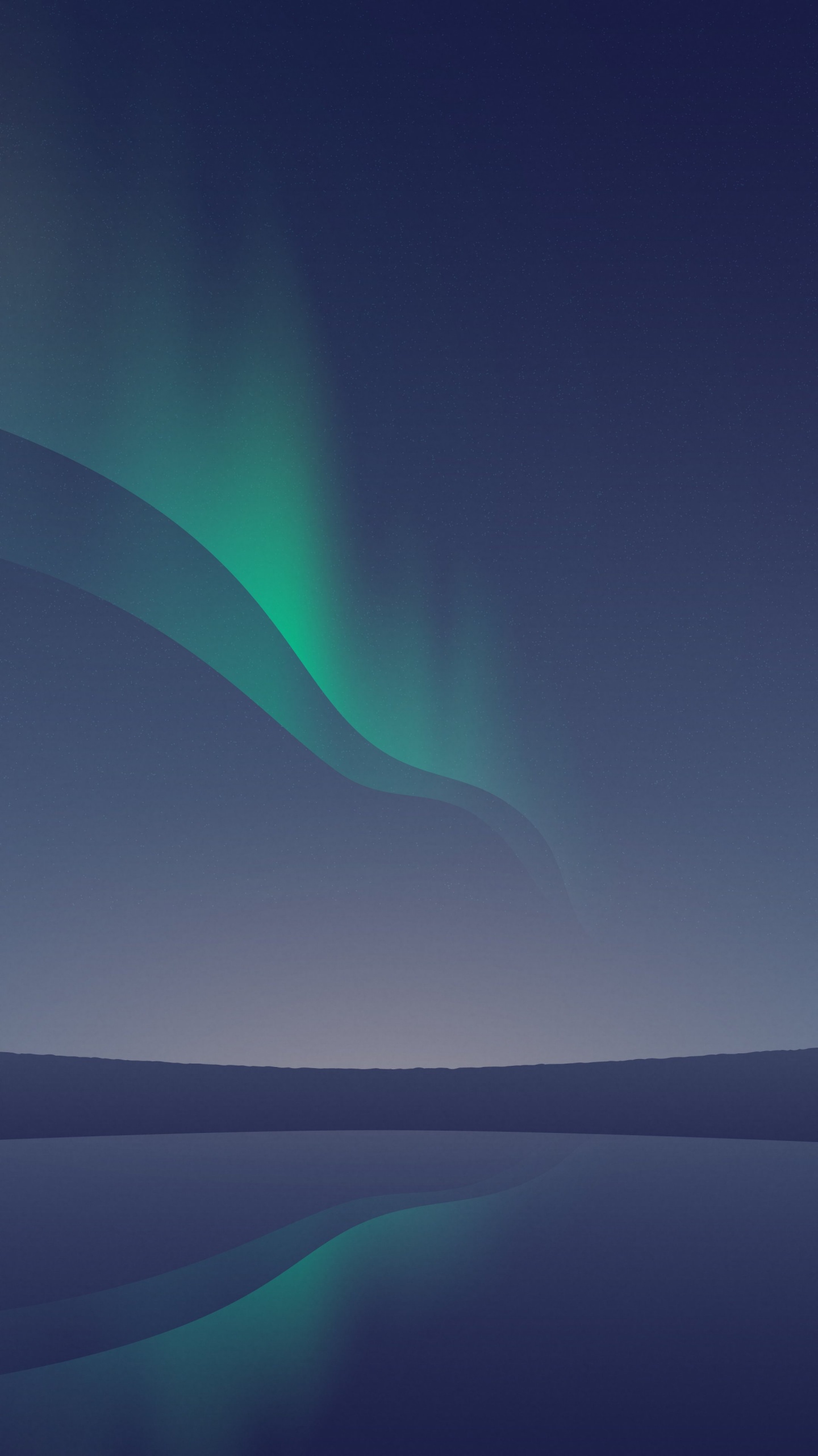Aurora, Ios, Ambiente, Agua, Azure. Wallpaper in 1440x2560 Resolution